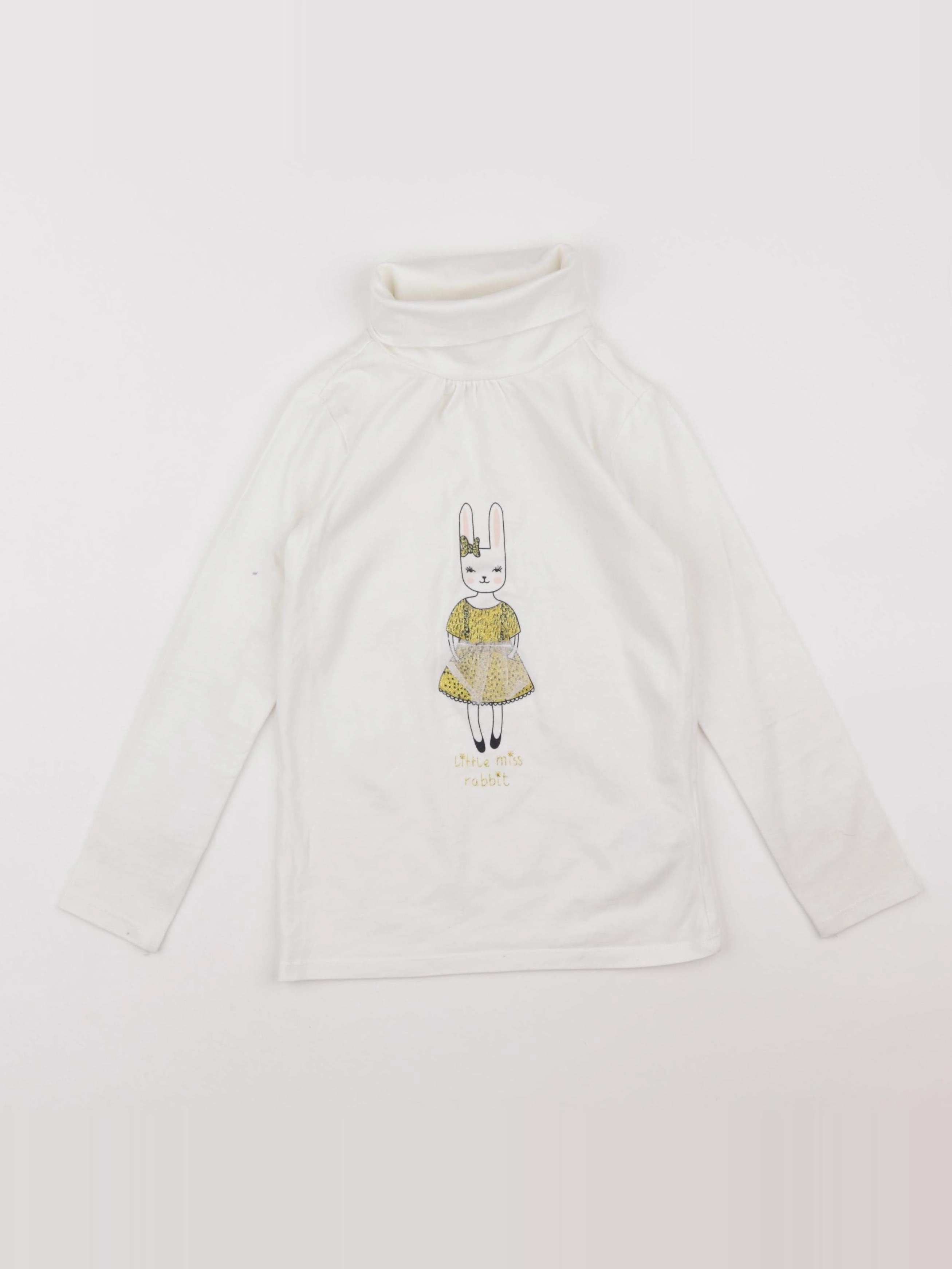 Vertbaudet - tee-shirt blanc - 6 ans