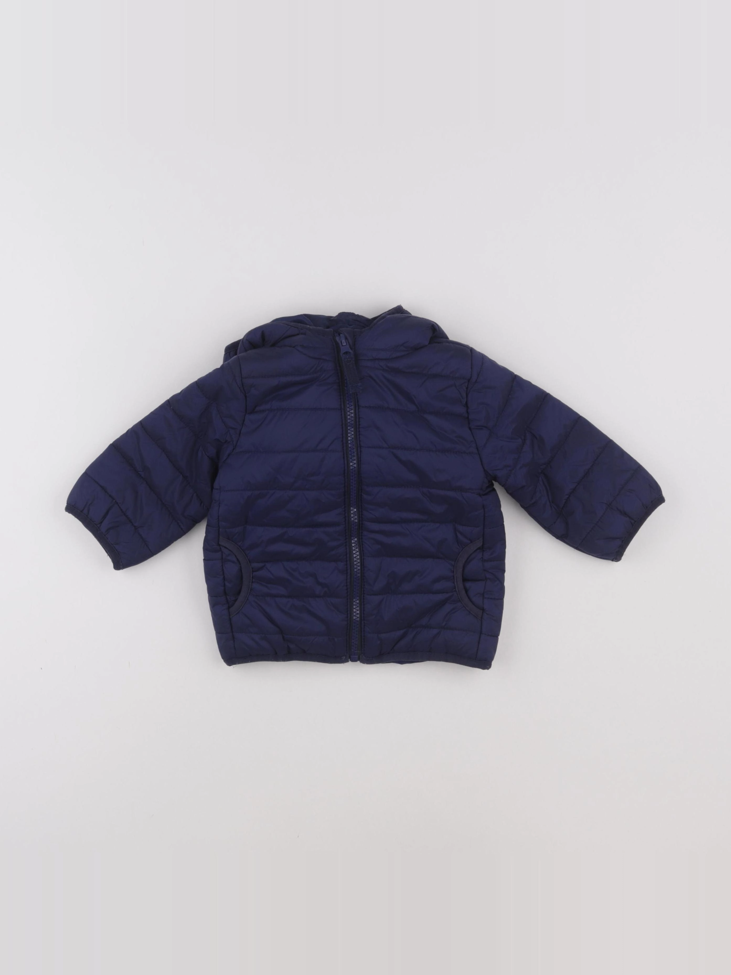 Vertbaudet - doudoune bleu - 9 mois