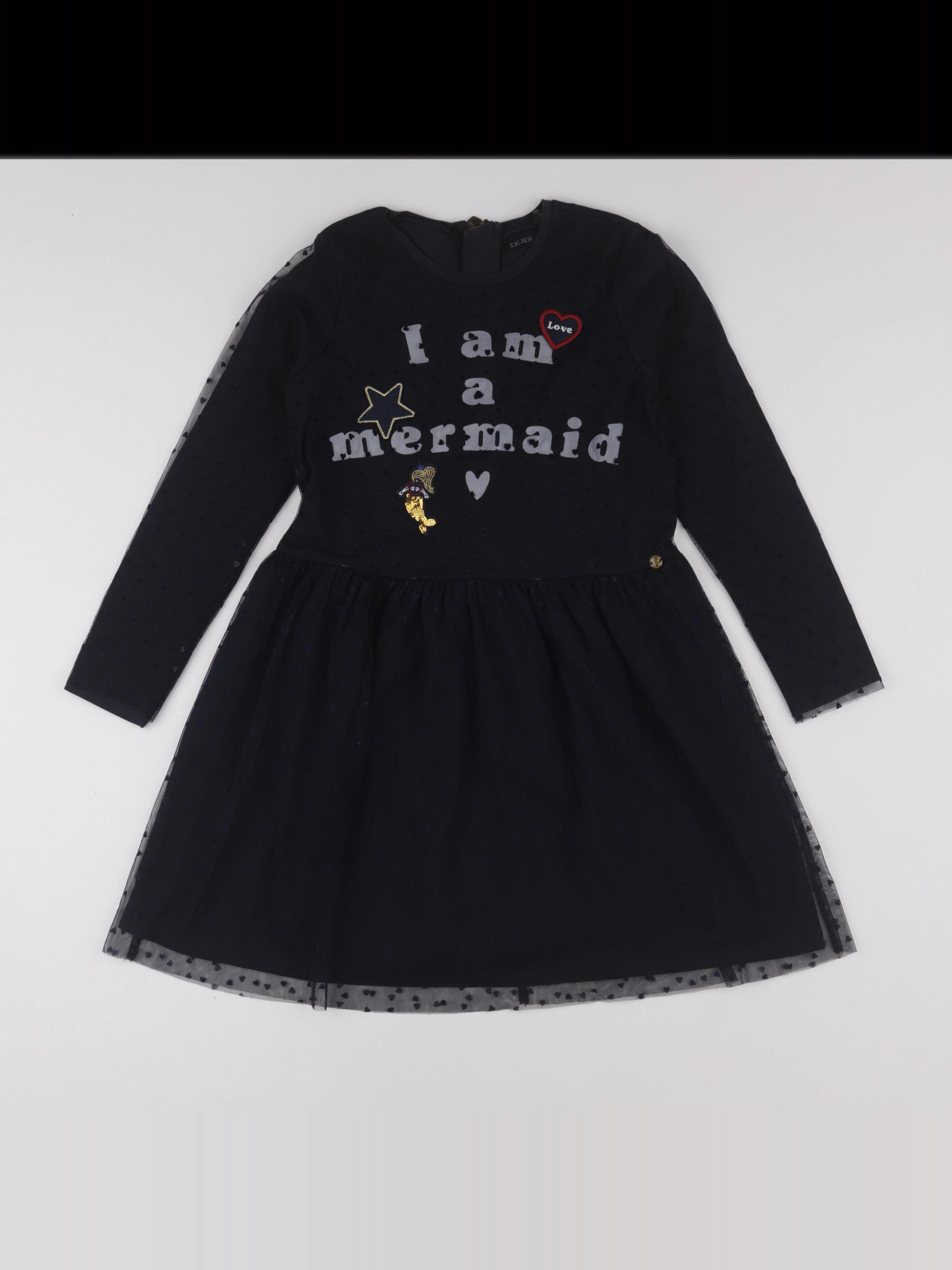 IKKS - robe bleu - 10 ans