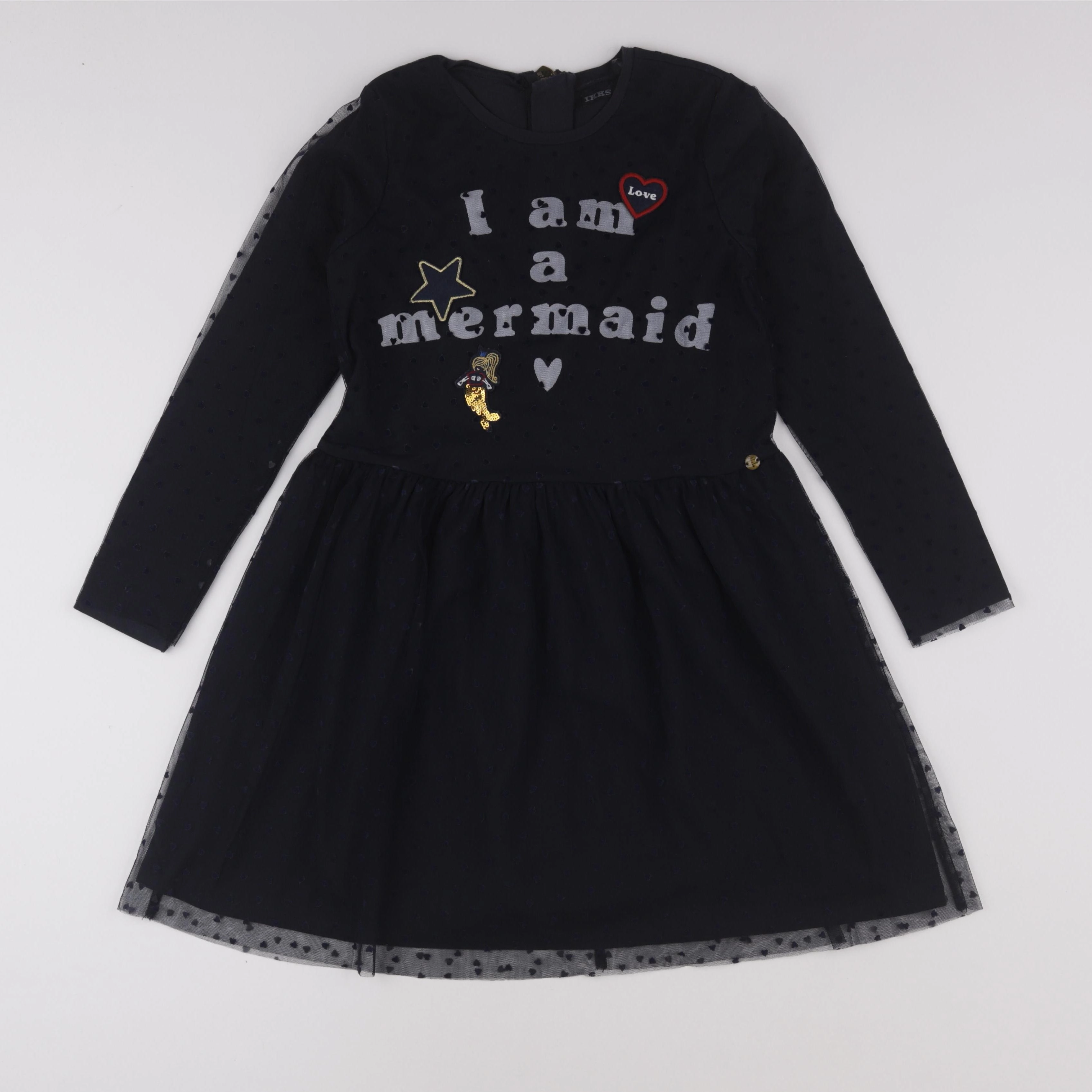 IKKS - robe bleu - 10 ans