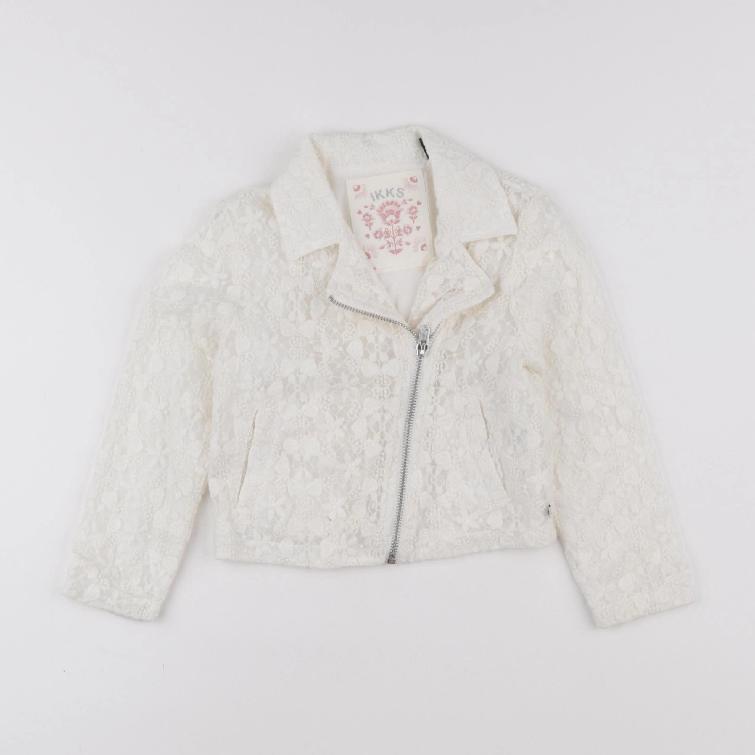 IKKS - veste imprimé au dos blanc - 4 ans