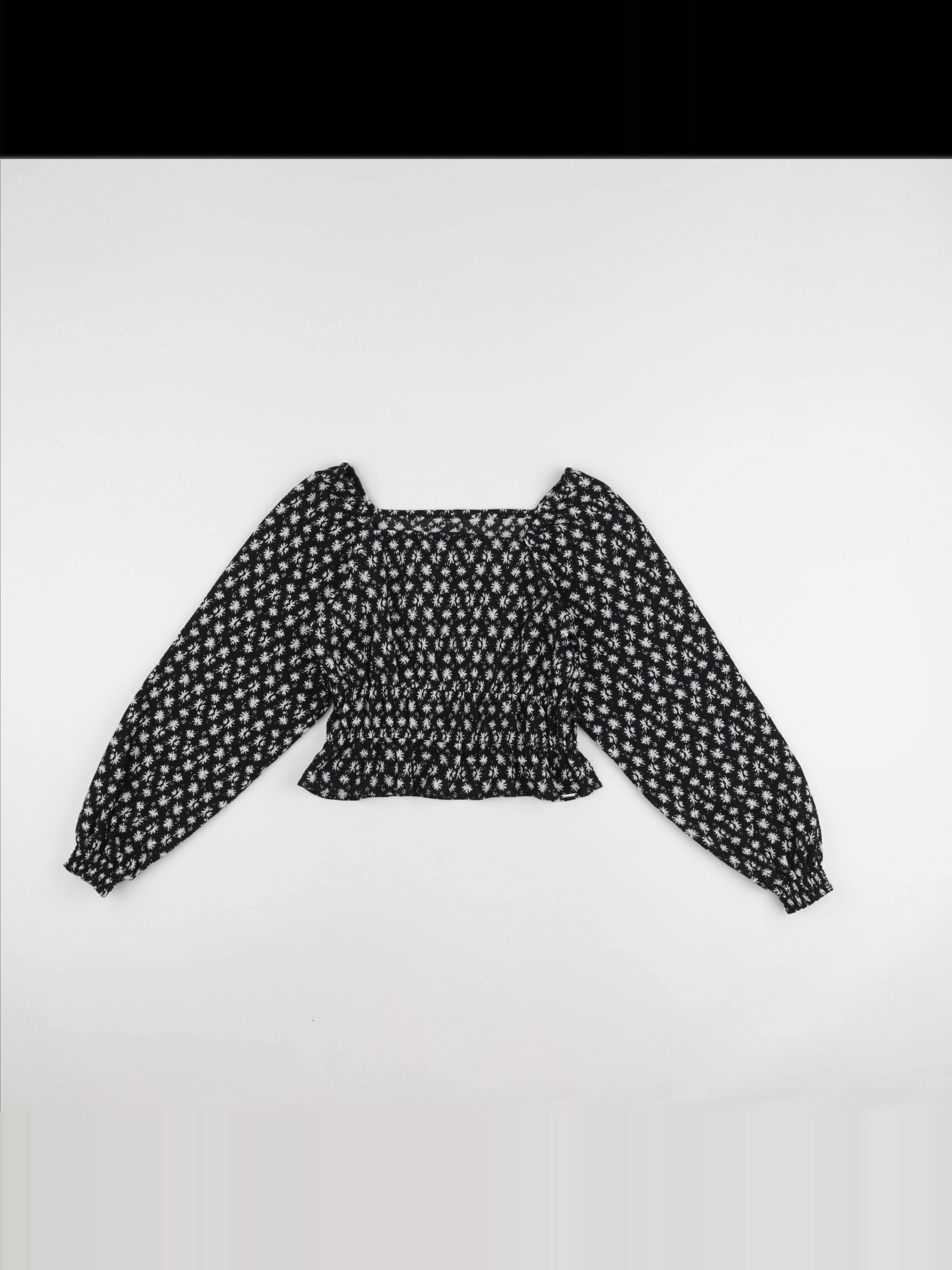 IKKS - blouse noir, blanc - 12 ans