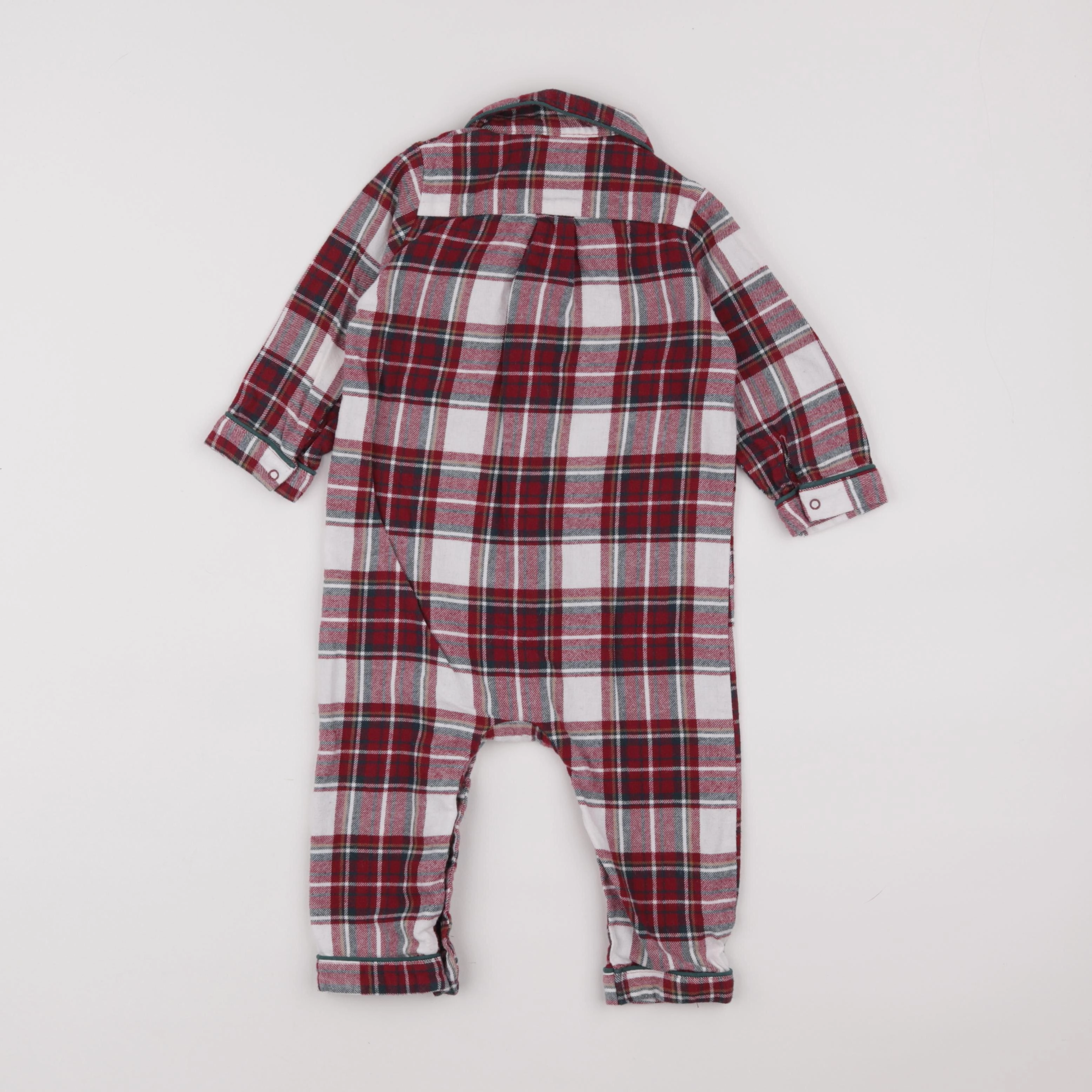 Vertbaudet - pyjama coton rouge - 18 mois