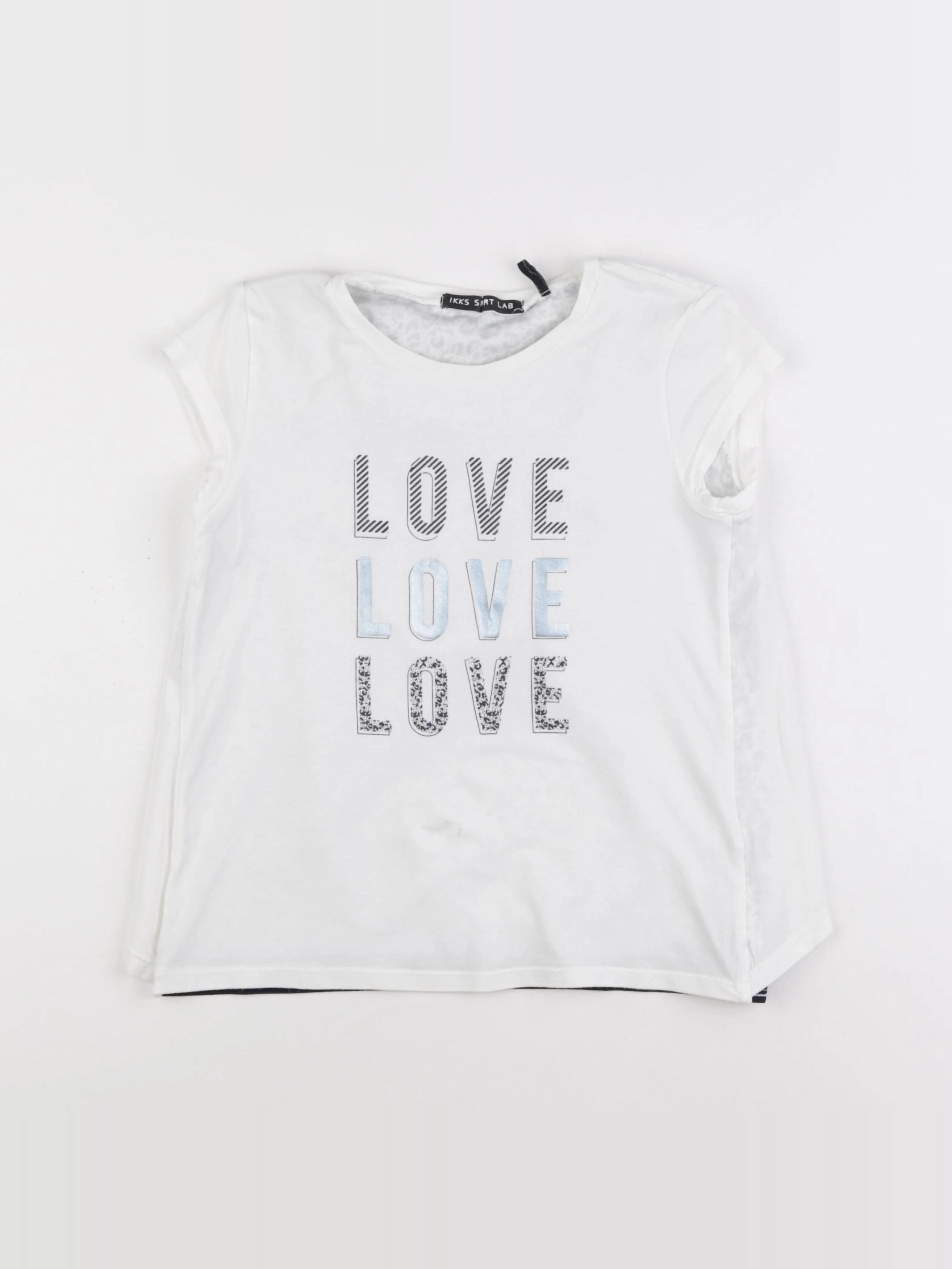 IKKS - tee-shirt blanc - 10 ans
