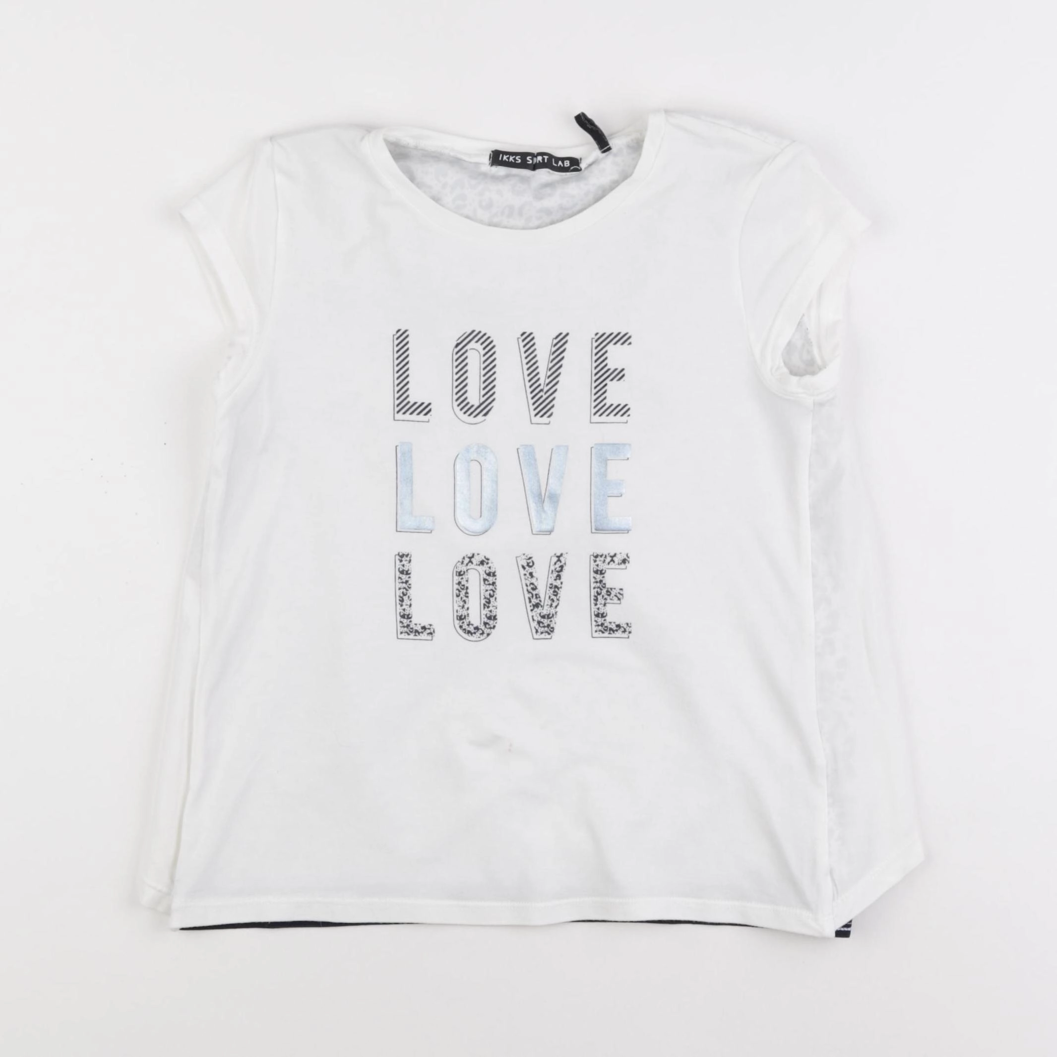 IKKS - tee-shirt blanc - 10 ans