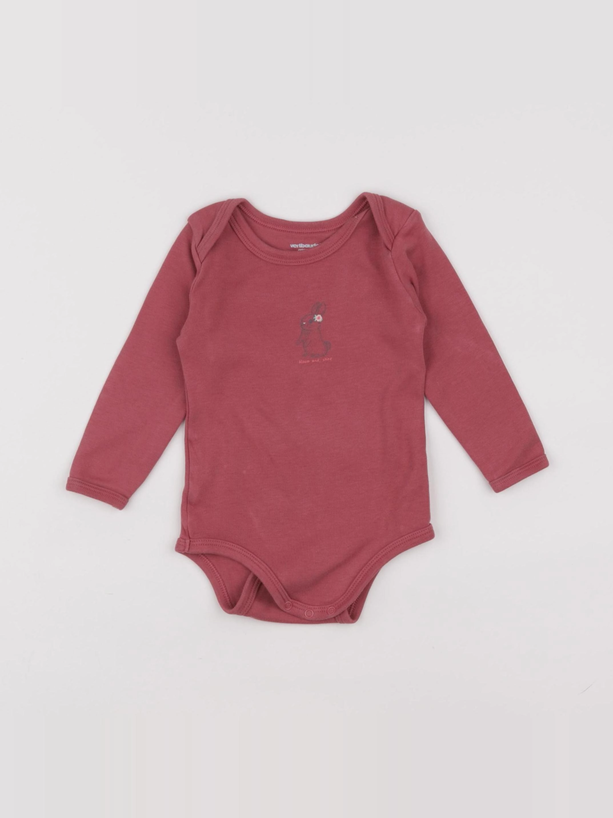 Vertbaudet - body rouge - 18 mois