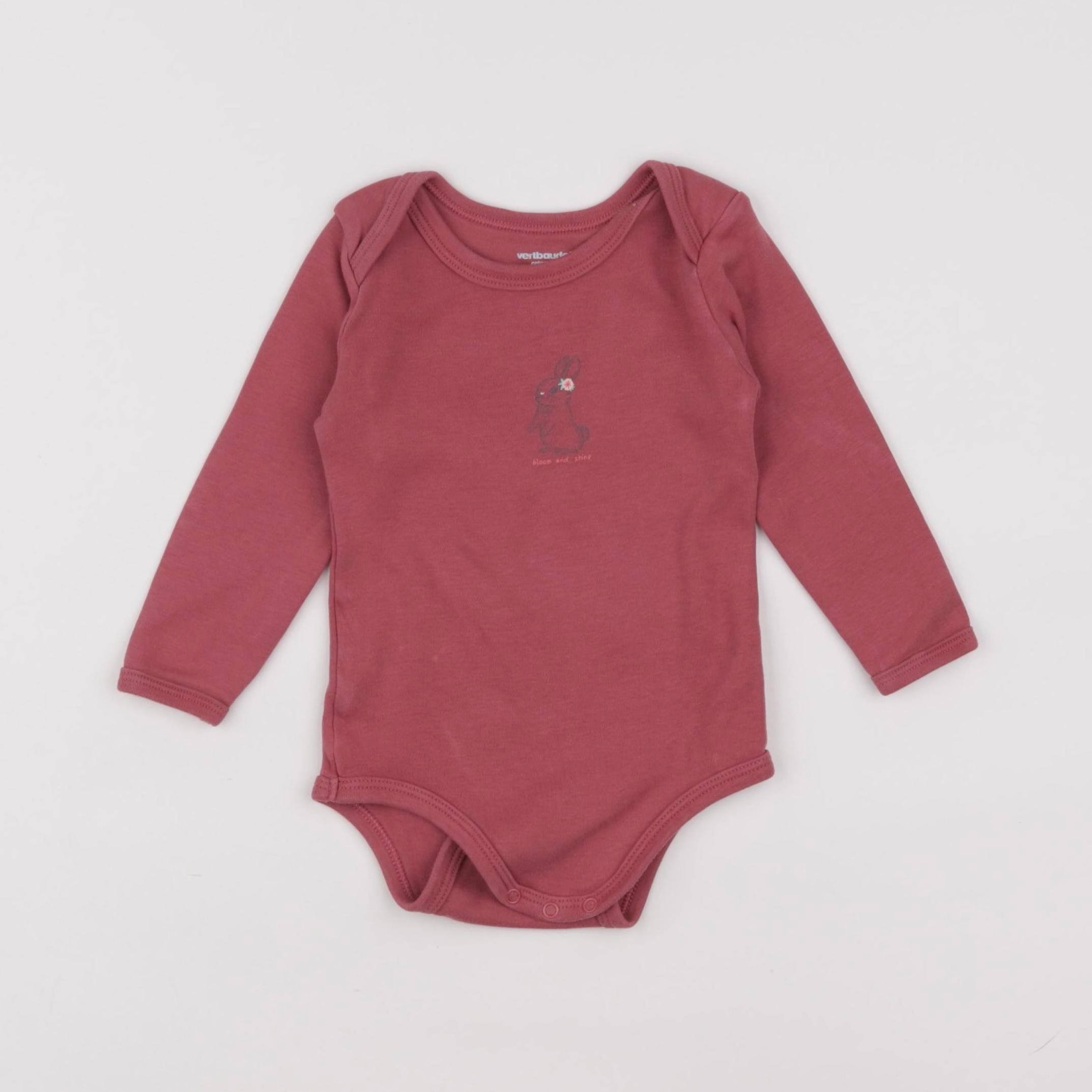 Vertbaudet - body rouge - 18 mois