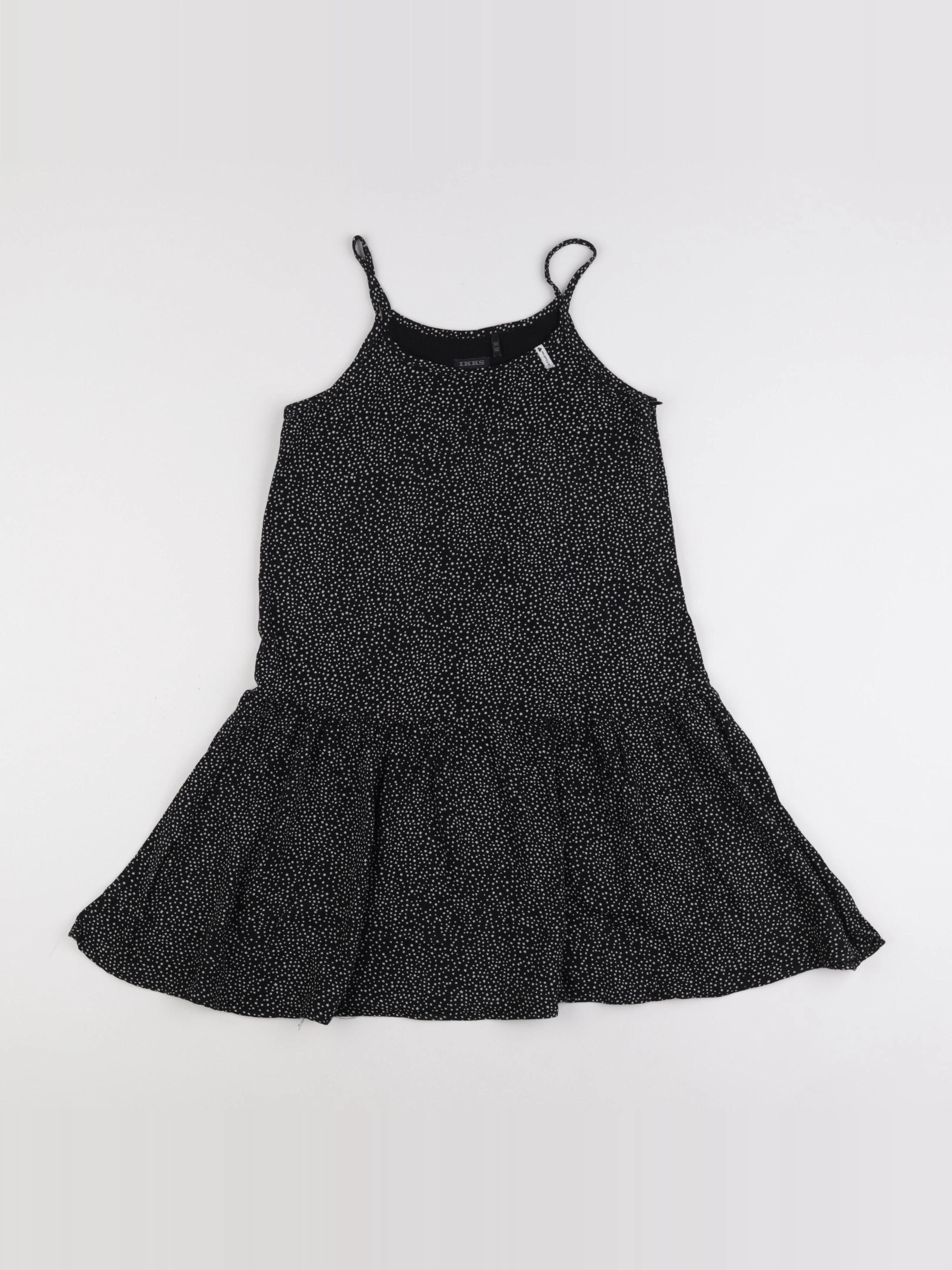 IKKS - robe noir, blanc - 10 ans