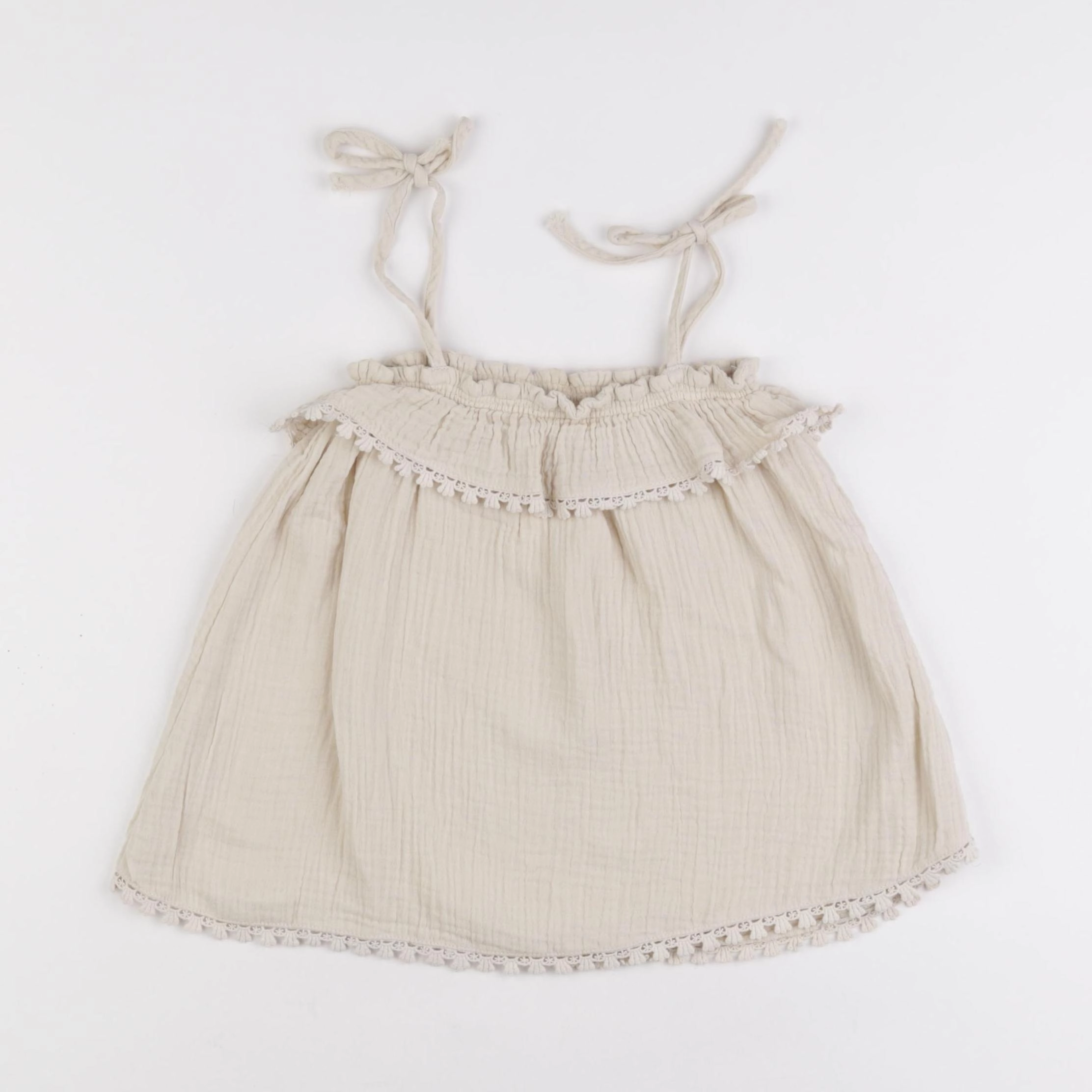 Rylee + Cru - blouse beige - 6/7 ans