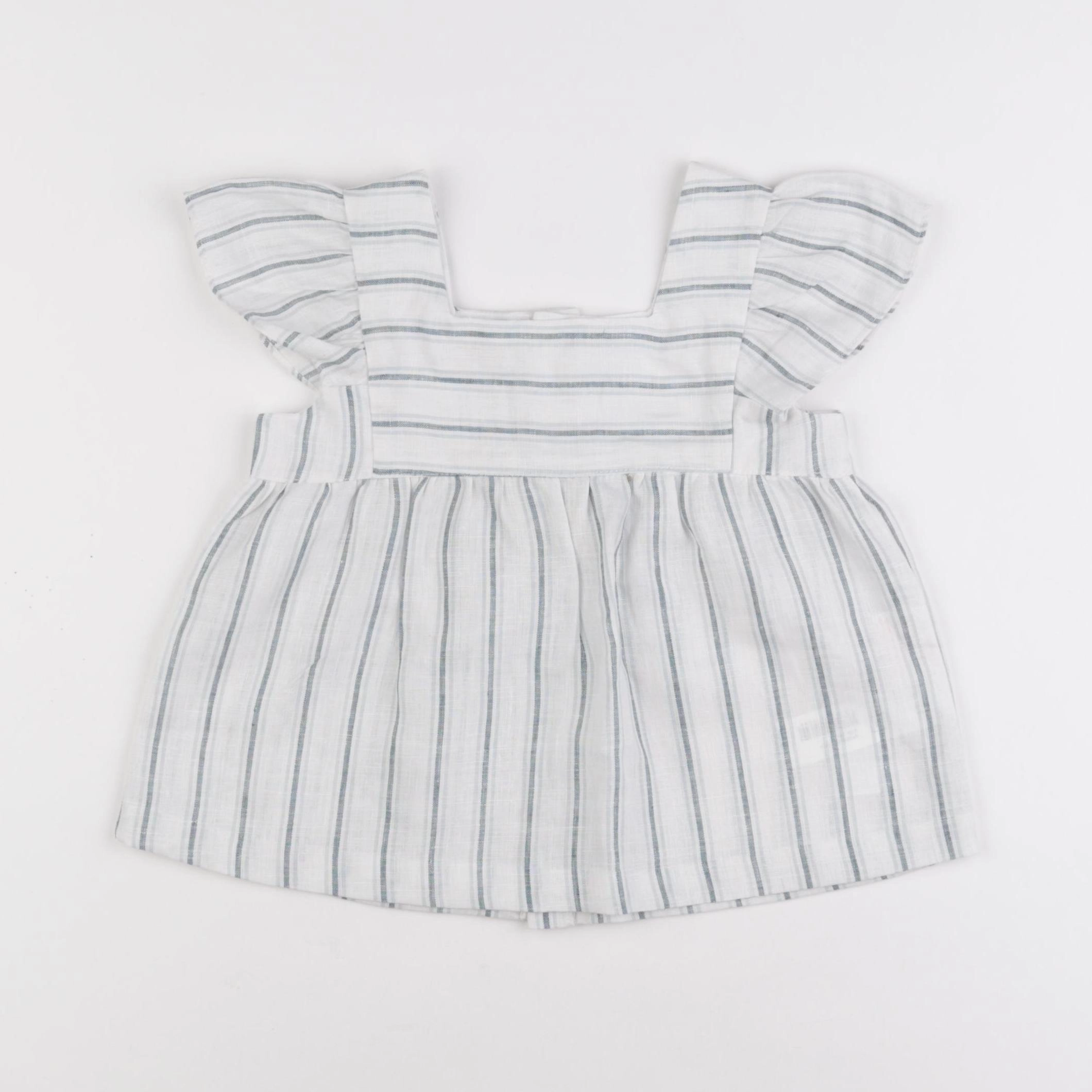 Gocco - blouse blanc, bleu - 4/5 ans