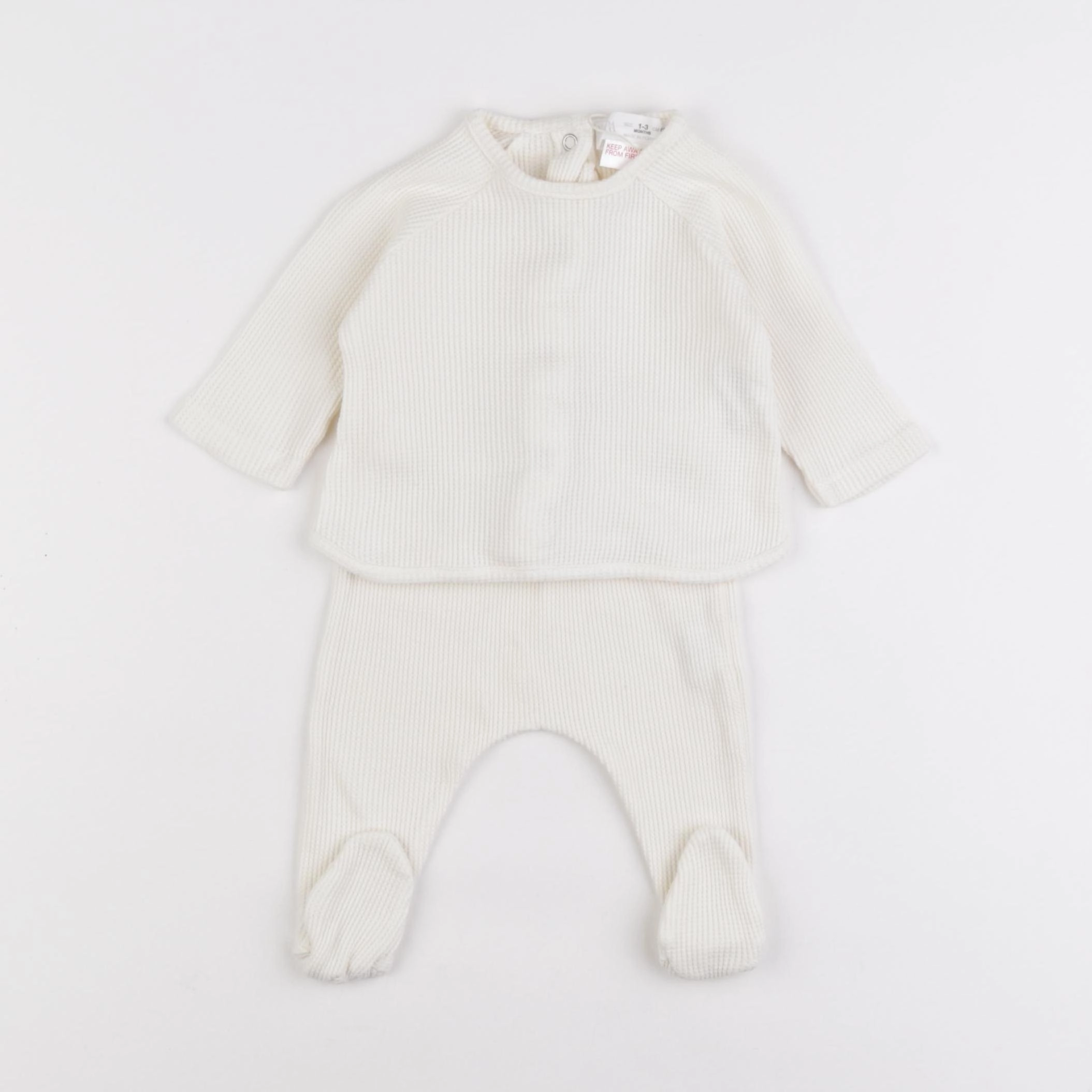 Zara - ensemble beige - 1/3 mois
