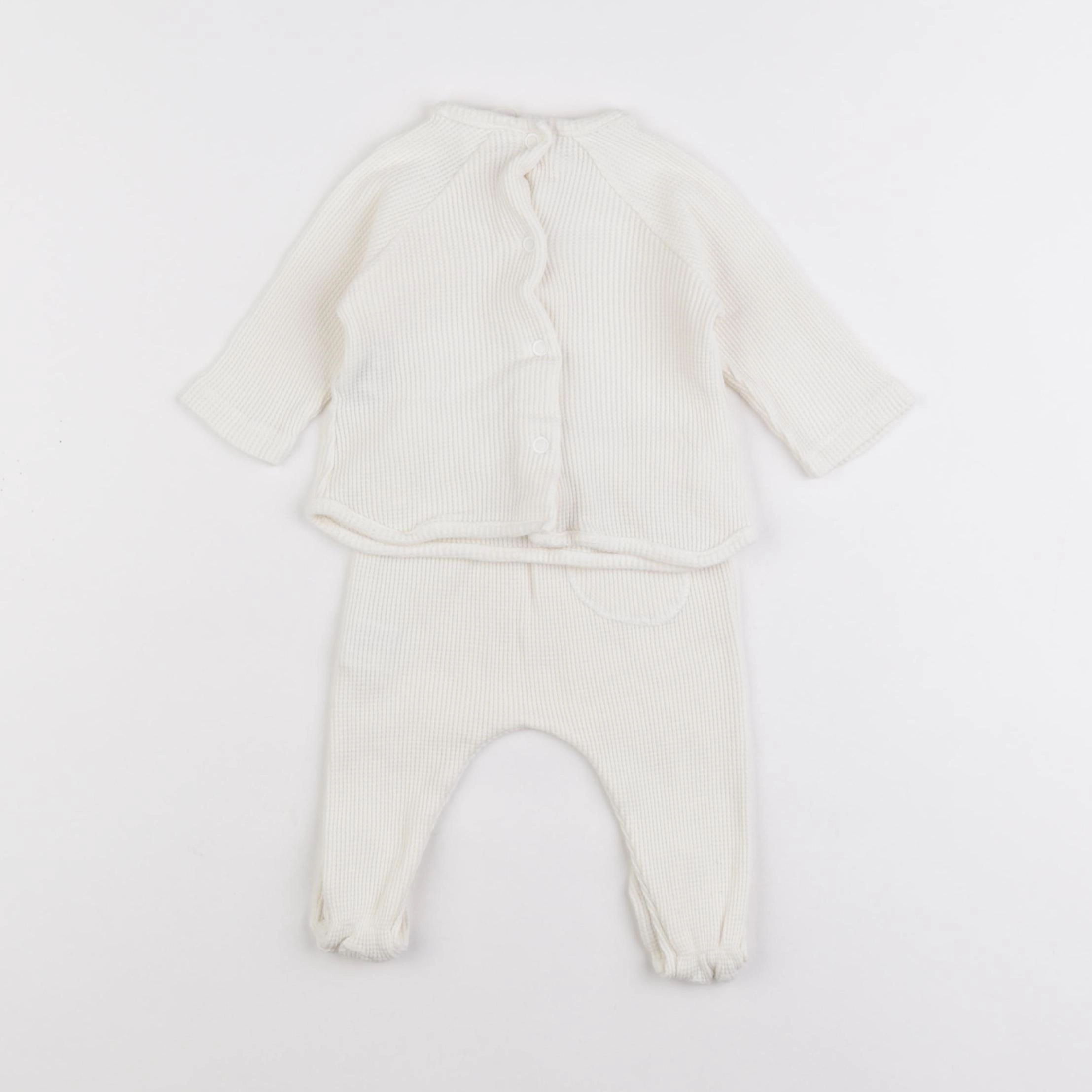 Zara - ensemble beige - 1/3 mois