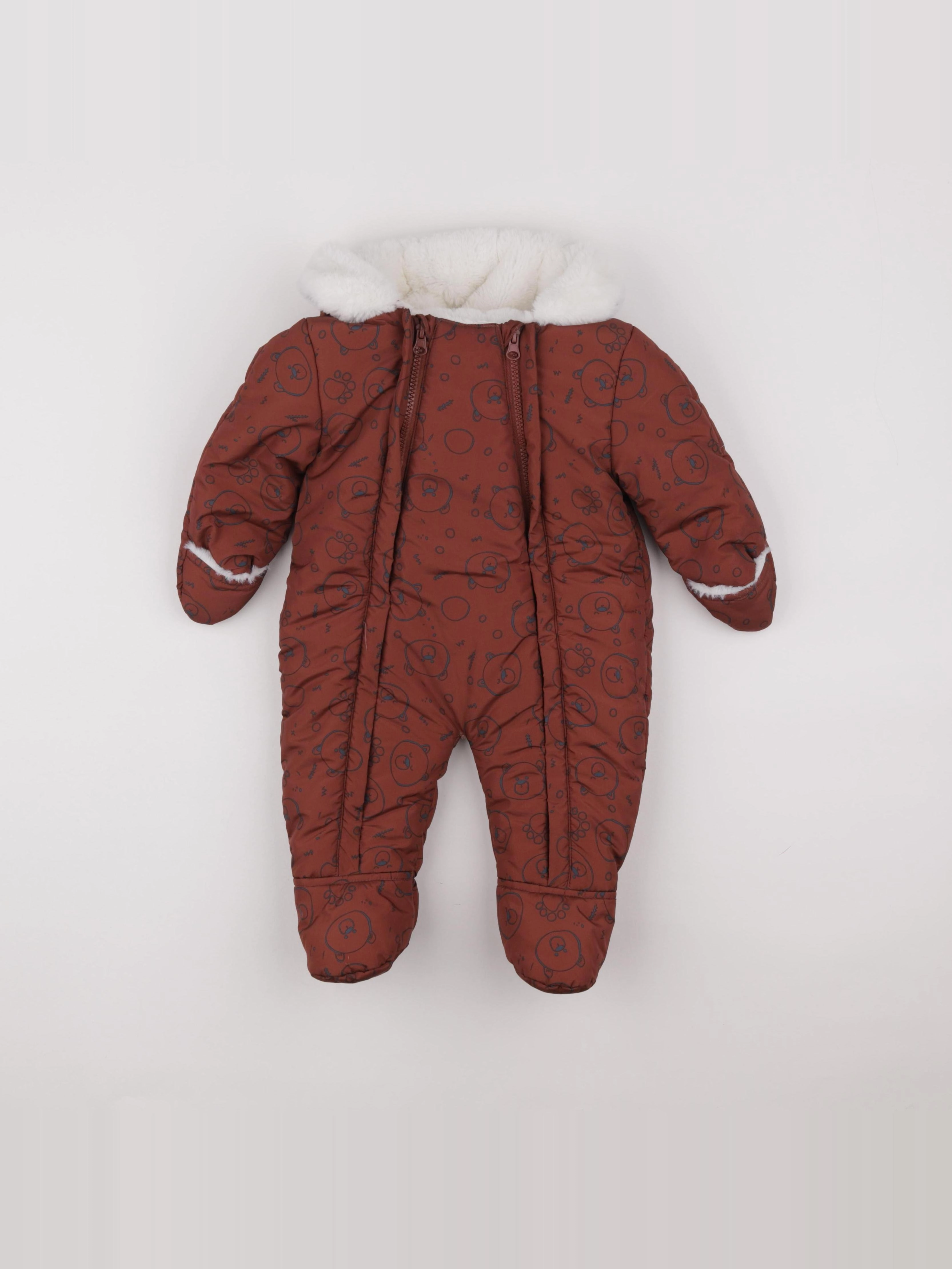 Vertbaudet - combi-pilote marron - 6 mois