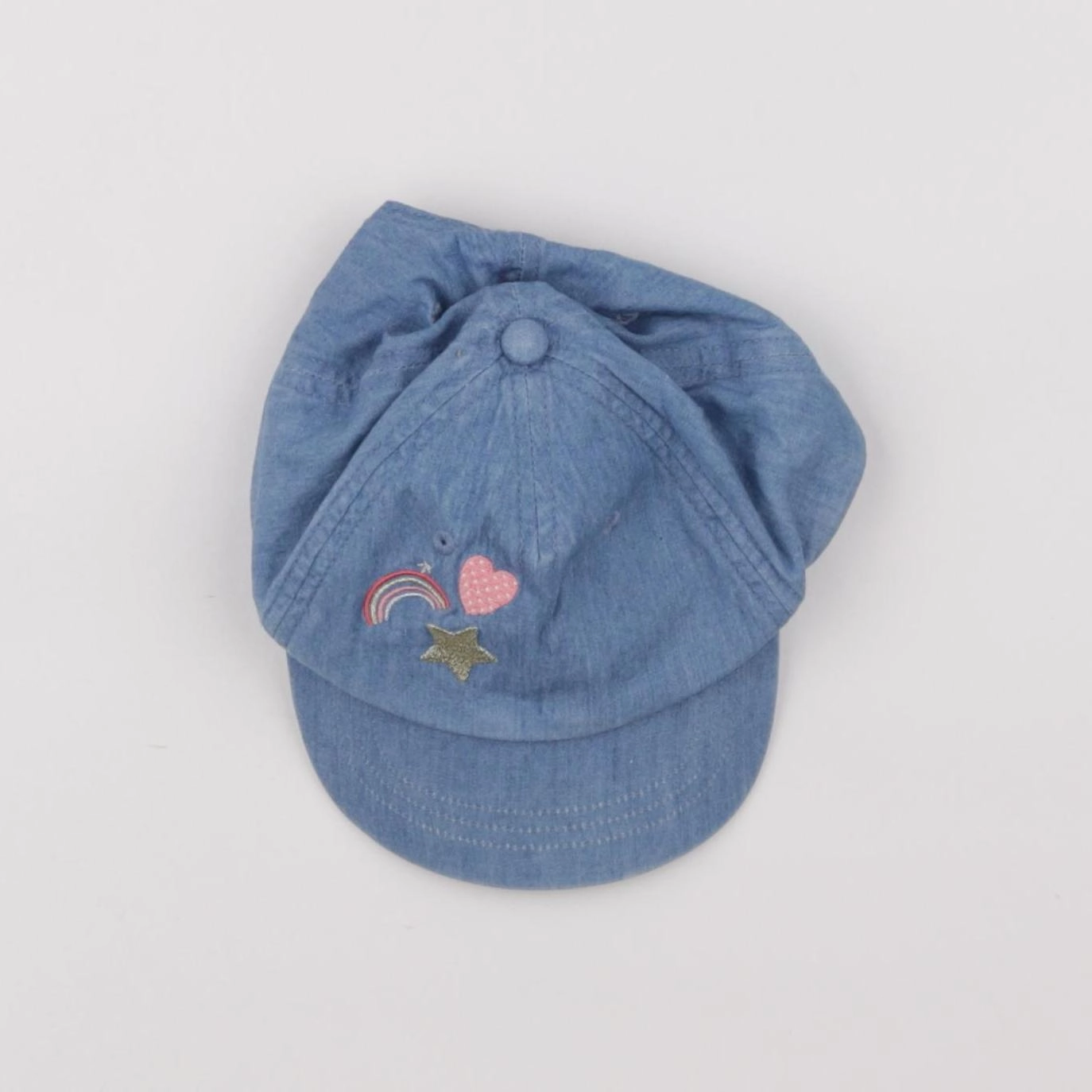 Vertbaudet - casquette bleu, or - 2/3 ans
