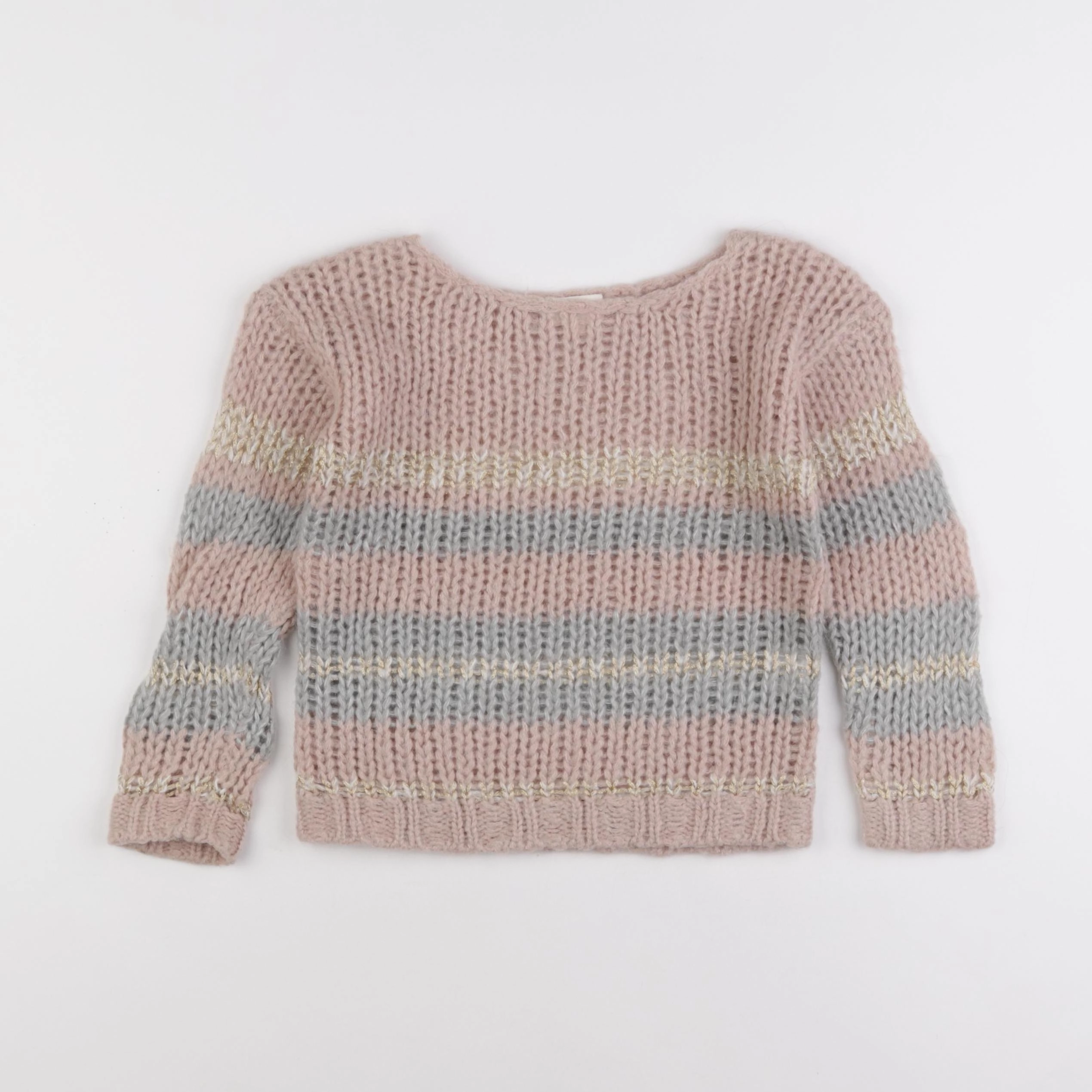 Louis Louise - pull rose, or - 6 ans