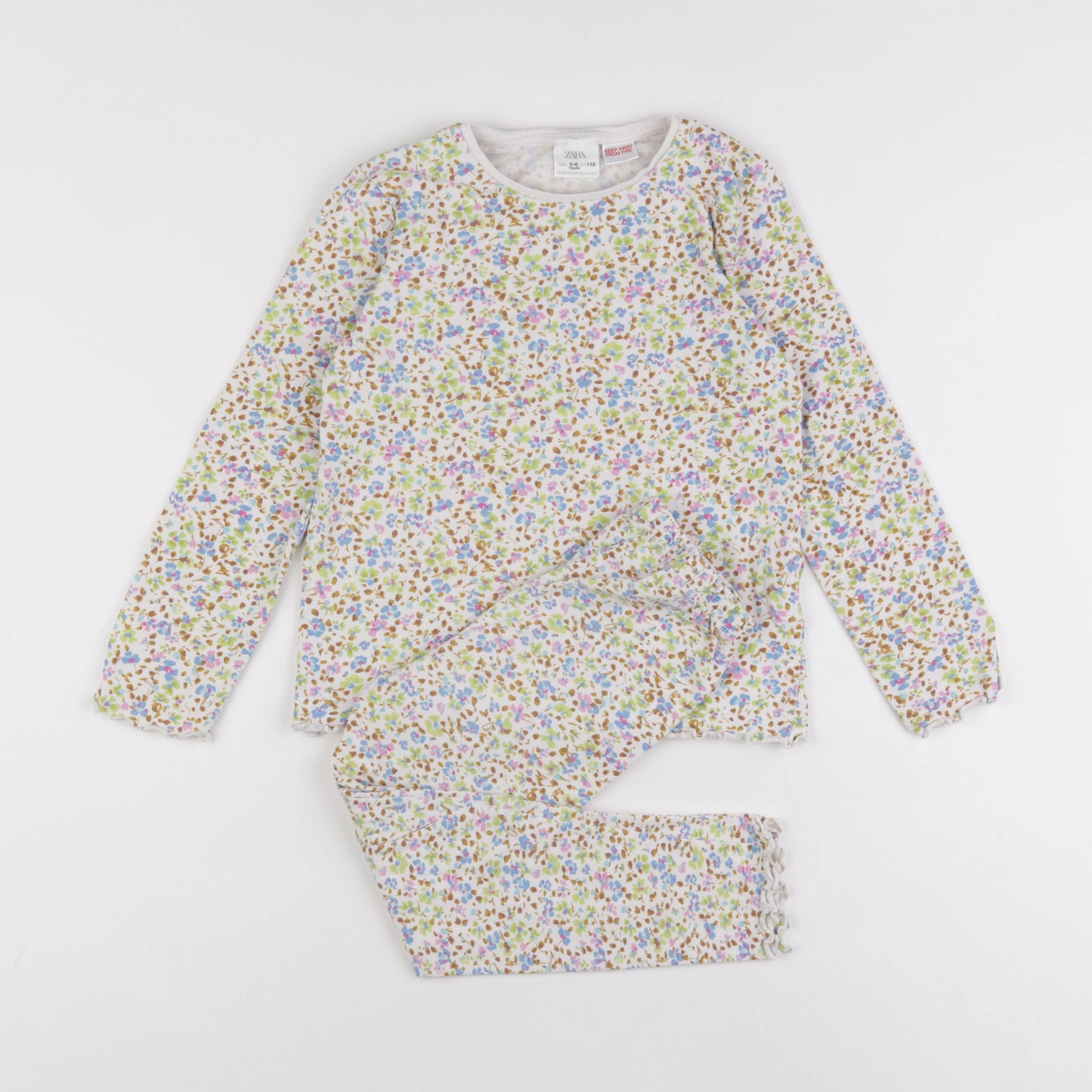 Zara - pyjama coton multicolore - 5/6 ans