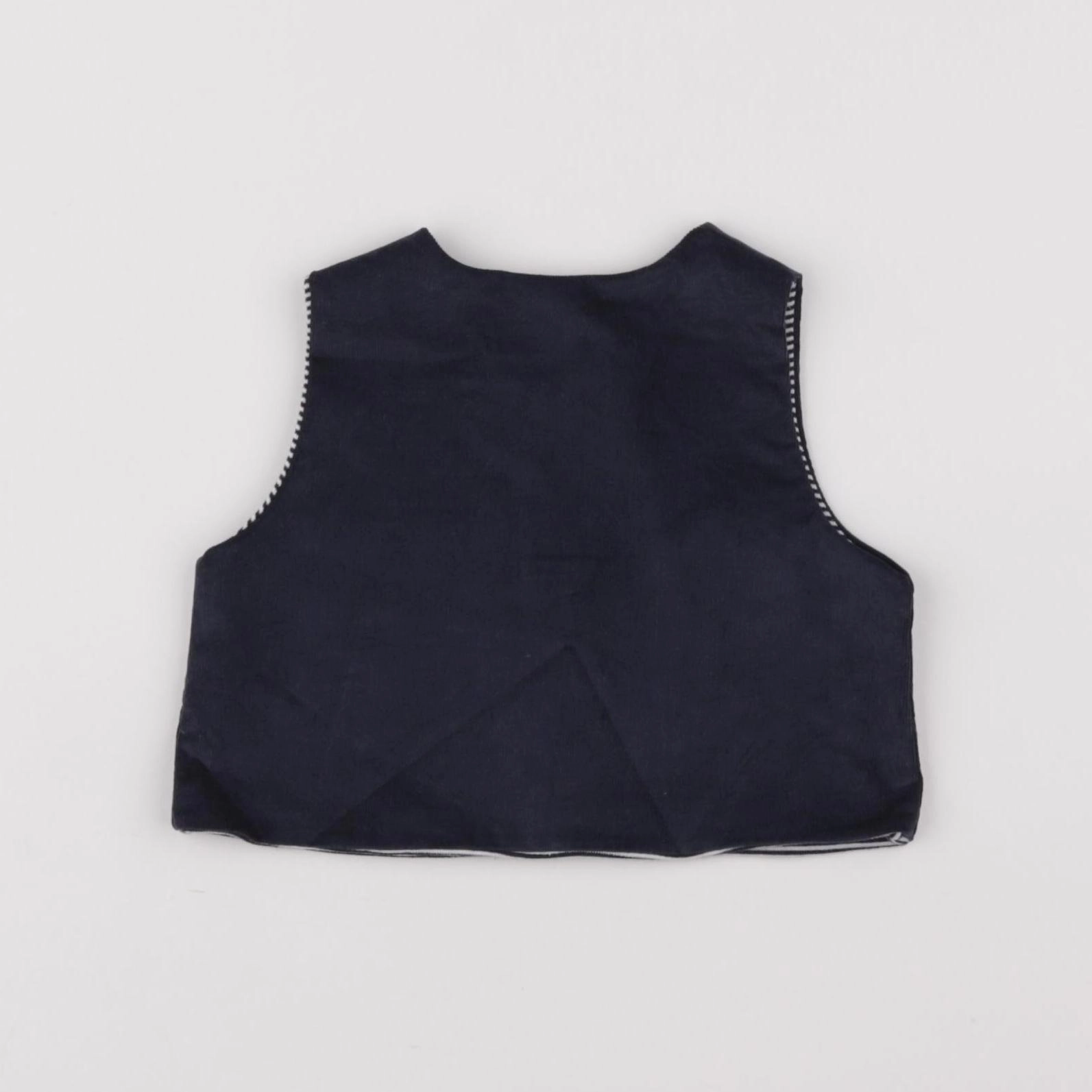 Petit Bateau - gilet bleu, argent - 6 mois
