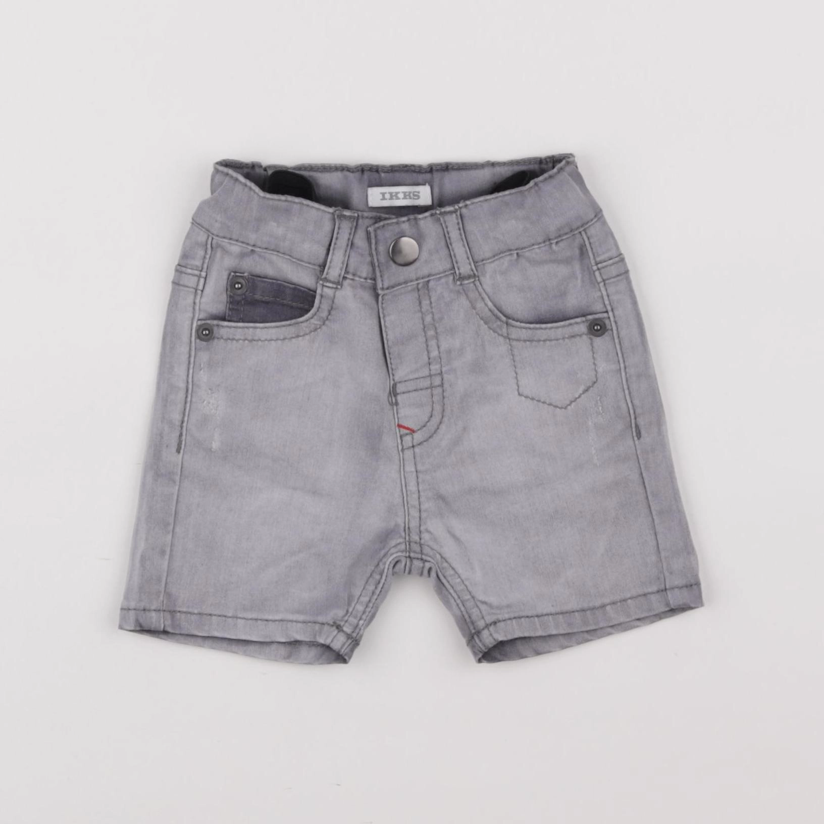 IKKS - short gris - 3 mois