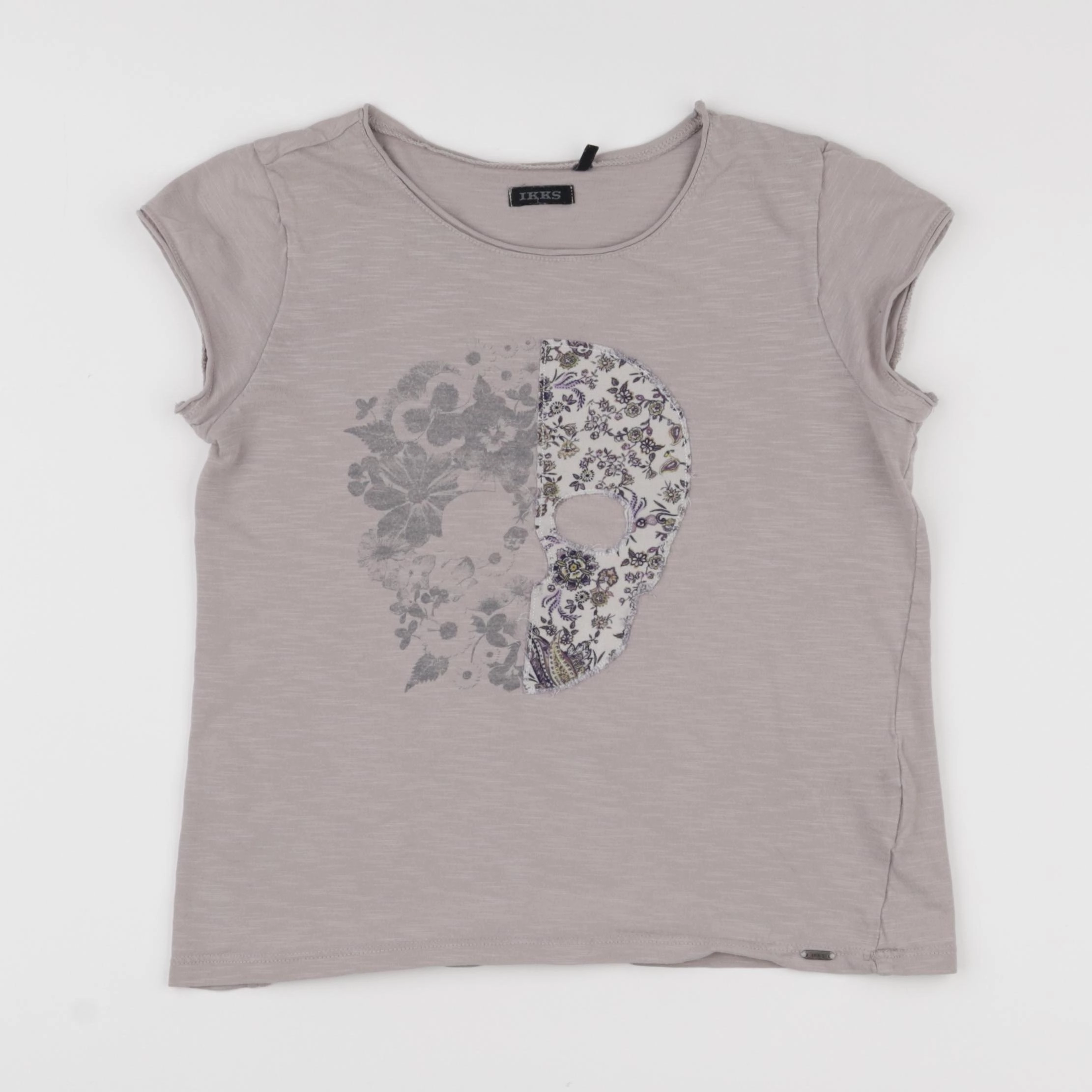 IKKS - tee-shirt taupe - 10 ans