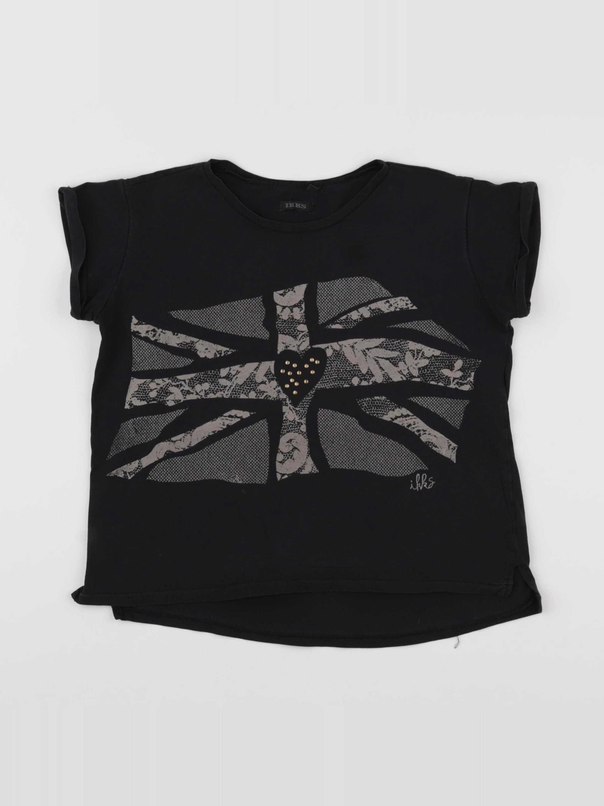 IKKS - tee-shirt noir - 10 ans
