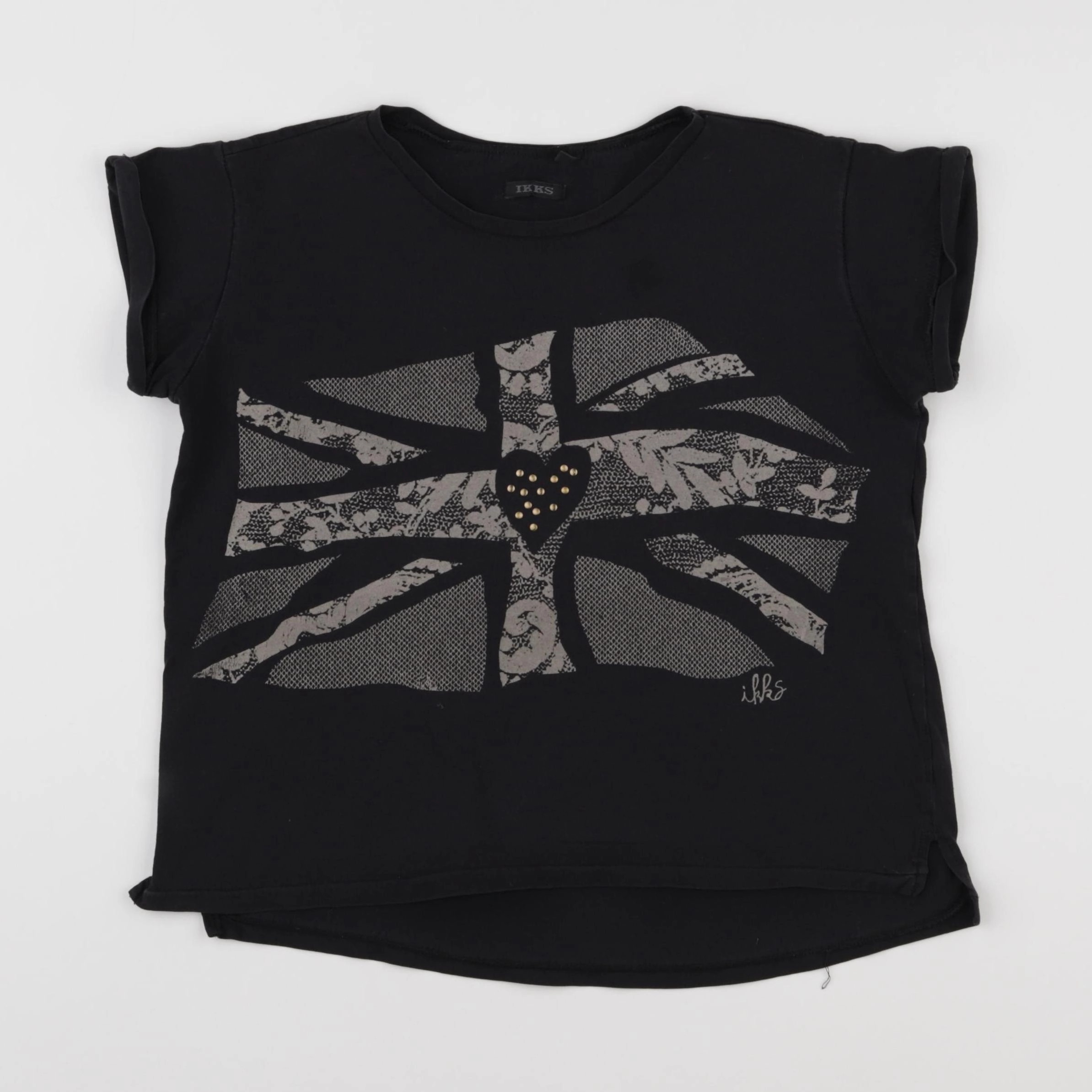 IKKS - tee-shirt noir - 10 ans