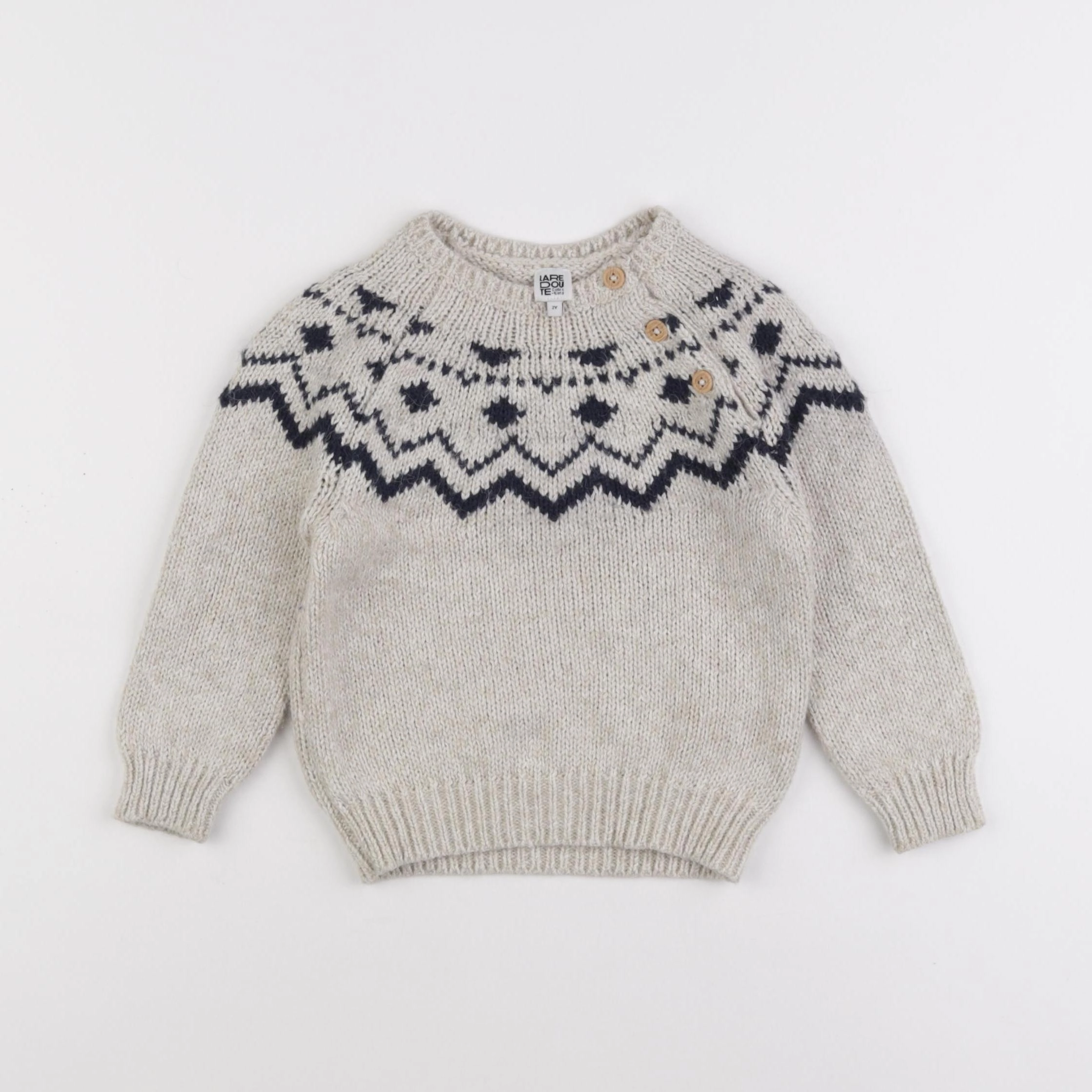 La Redoute - pull beige - 18 mois à 2 ans