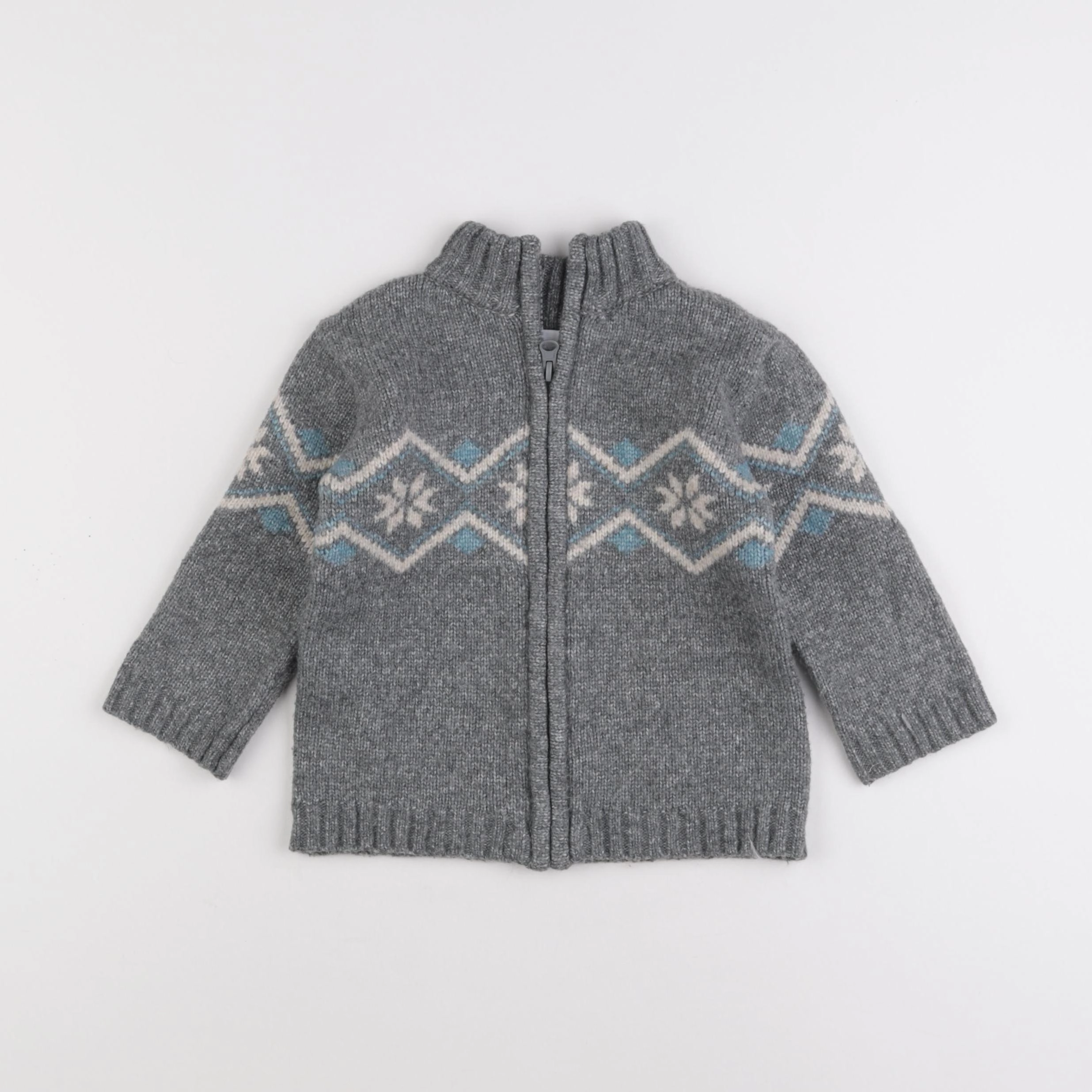 La Redoute - gilet gris - 2 ans