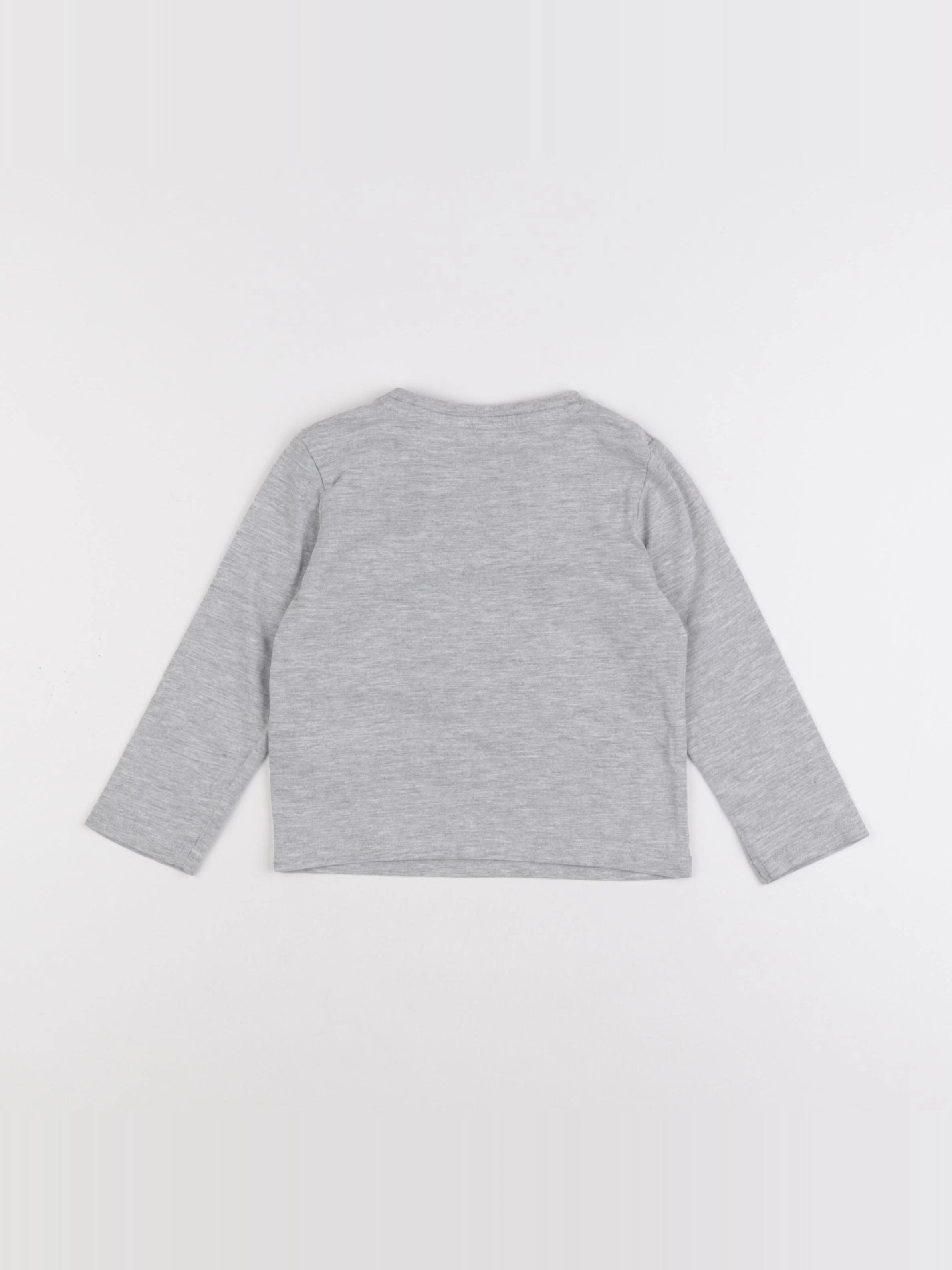 Vertbaudet - tee-shirt gris - 24 mois