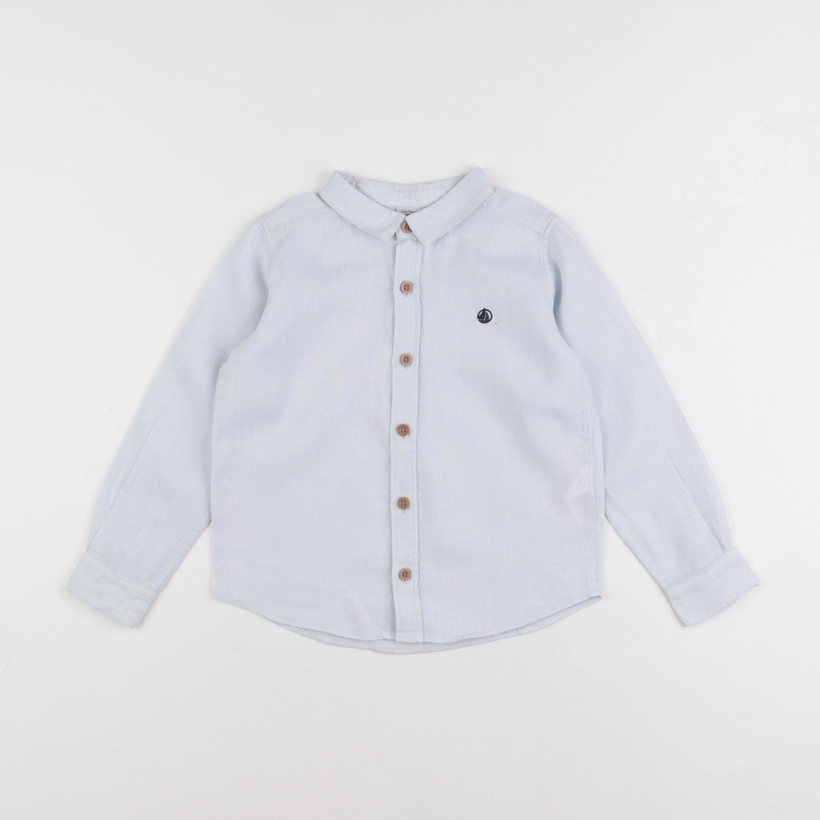Petit Bateau - chemise bleu - 5 ans