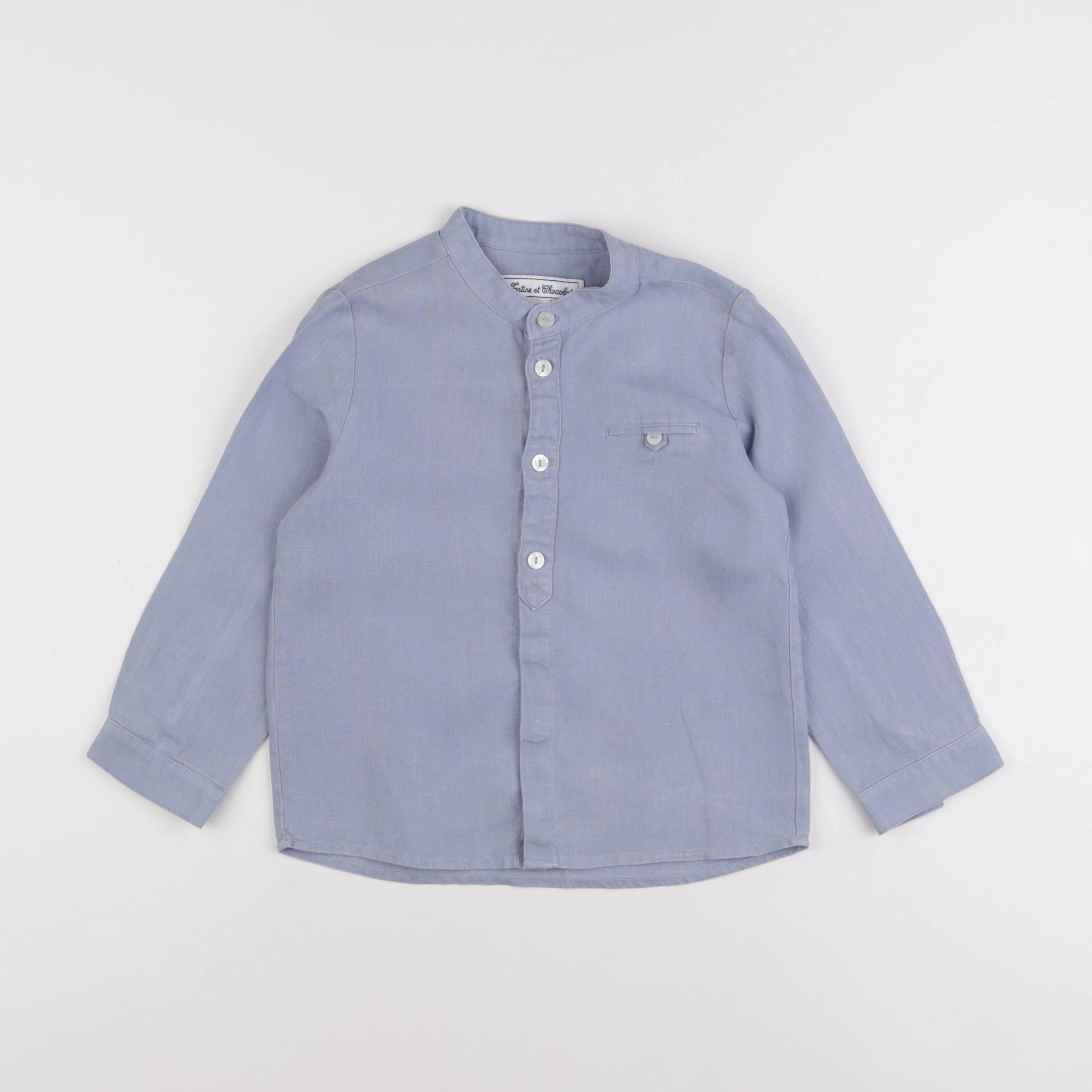 Tartine & Chocolat - chemise bleu - 5 ans