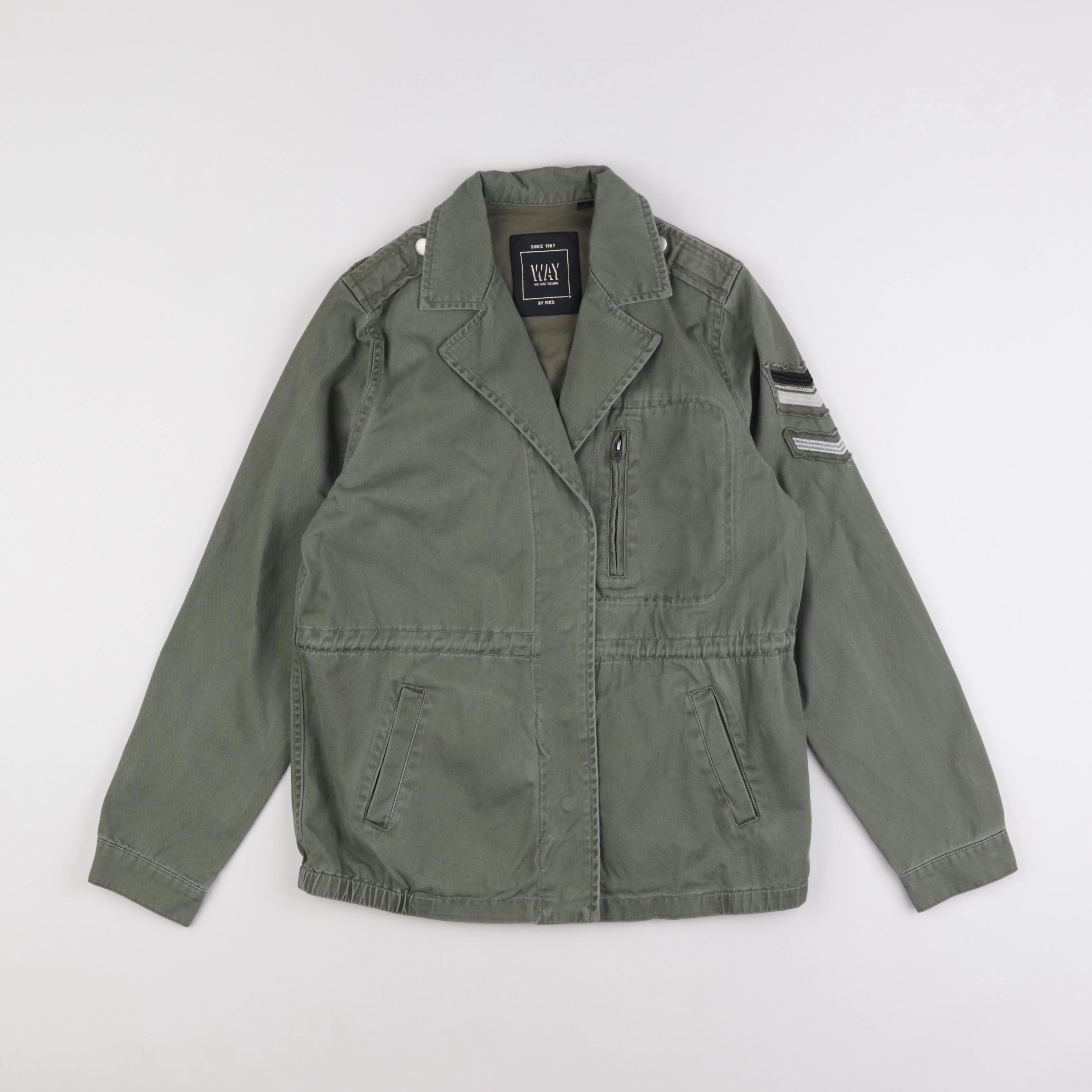 IKKS - veste imprimé au dos vert - 12 ans