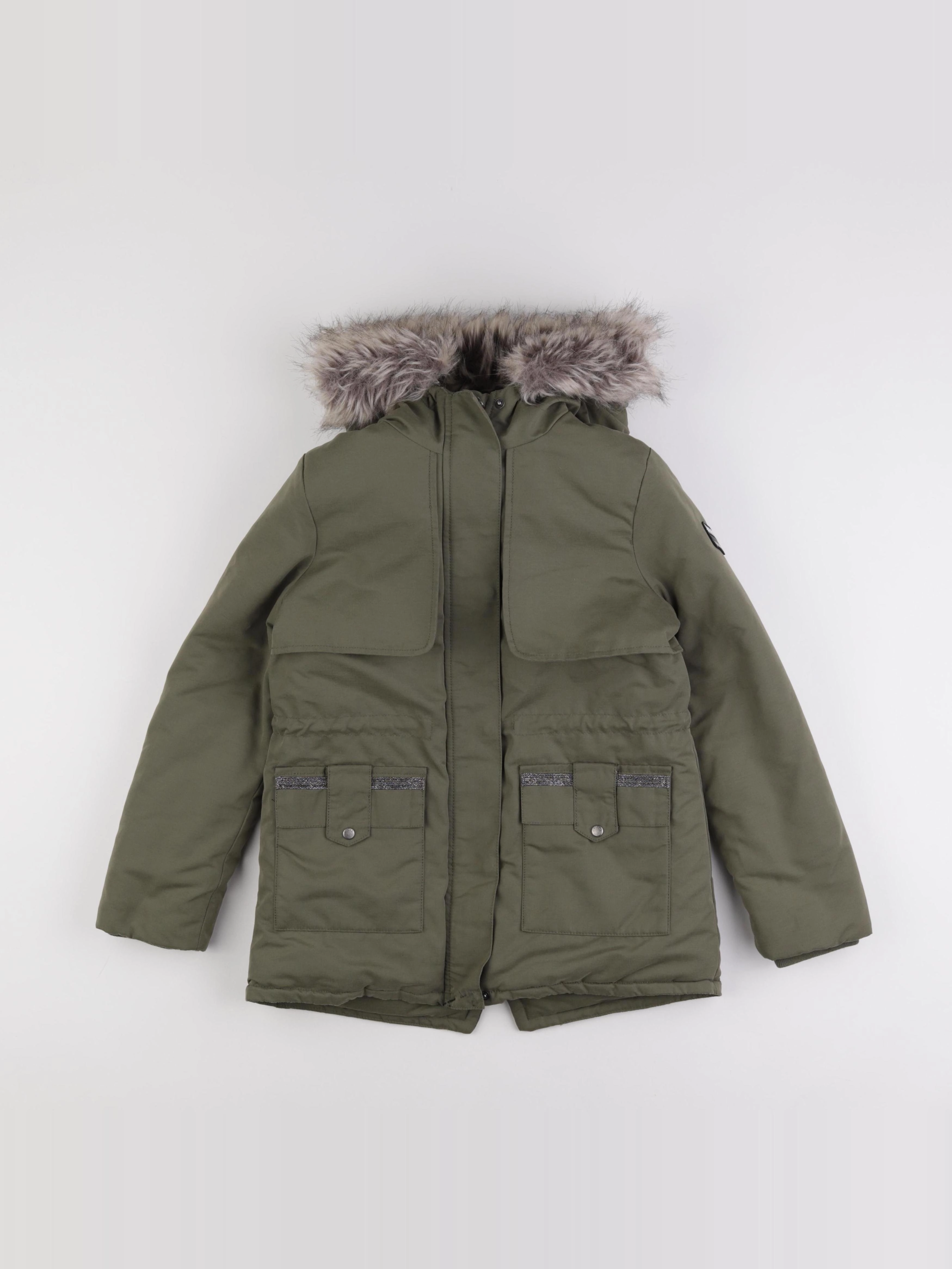 IKKS - manteau vert - 10 ans
