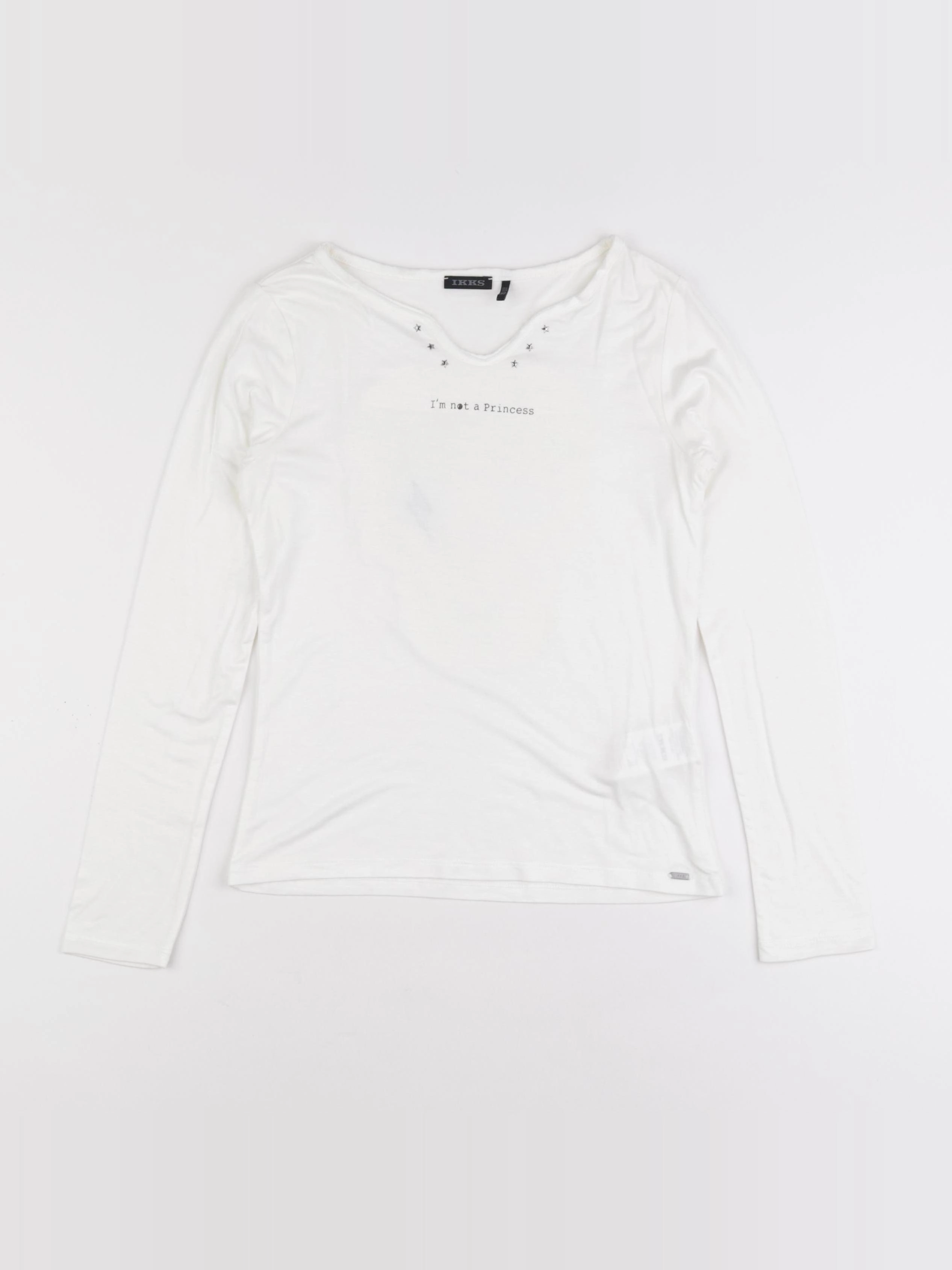 IKKS - tee-shirt blanc - 10 ans