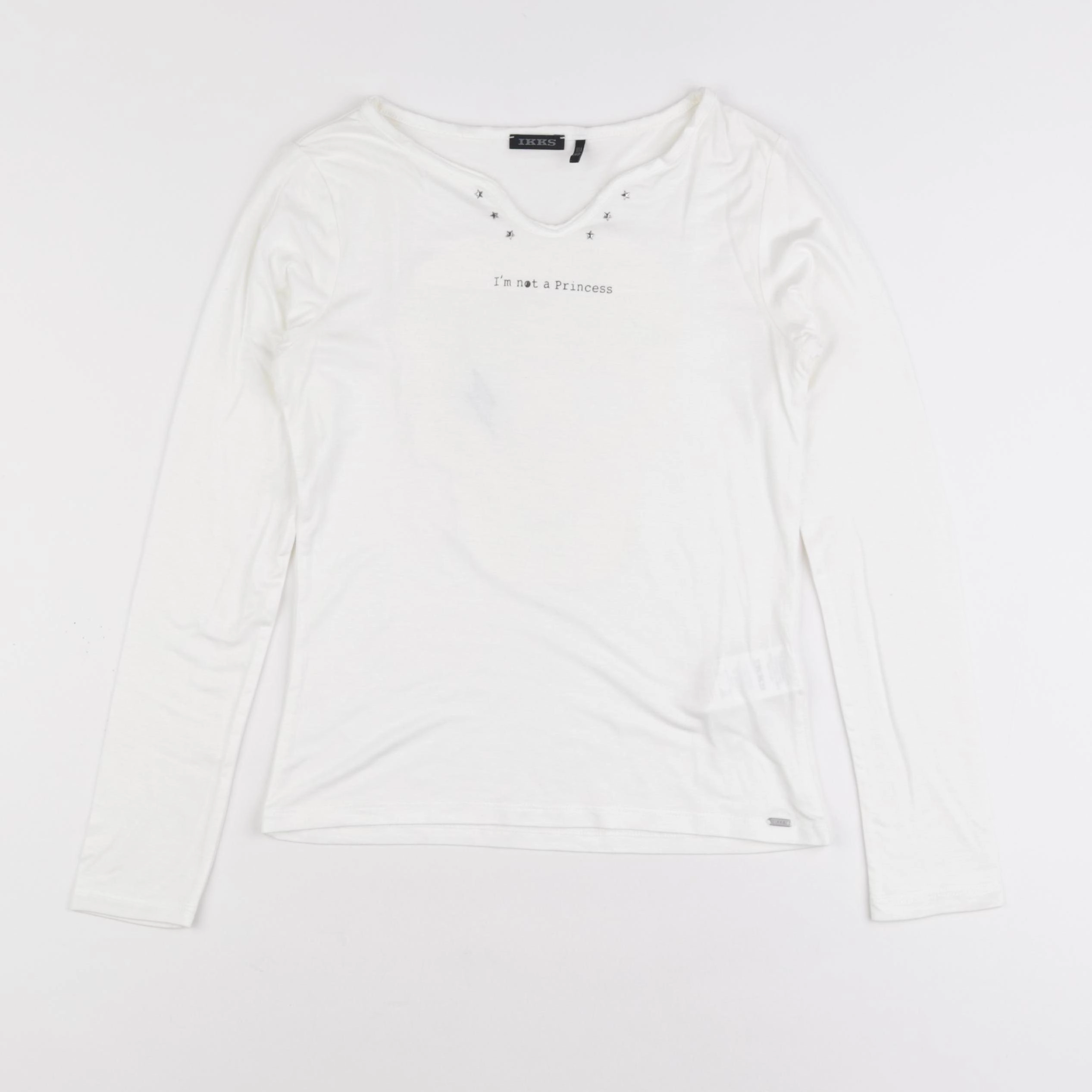 IKKS - tee-shirt blanc - 10 ans