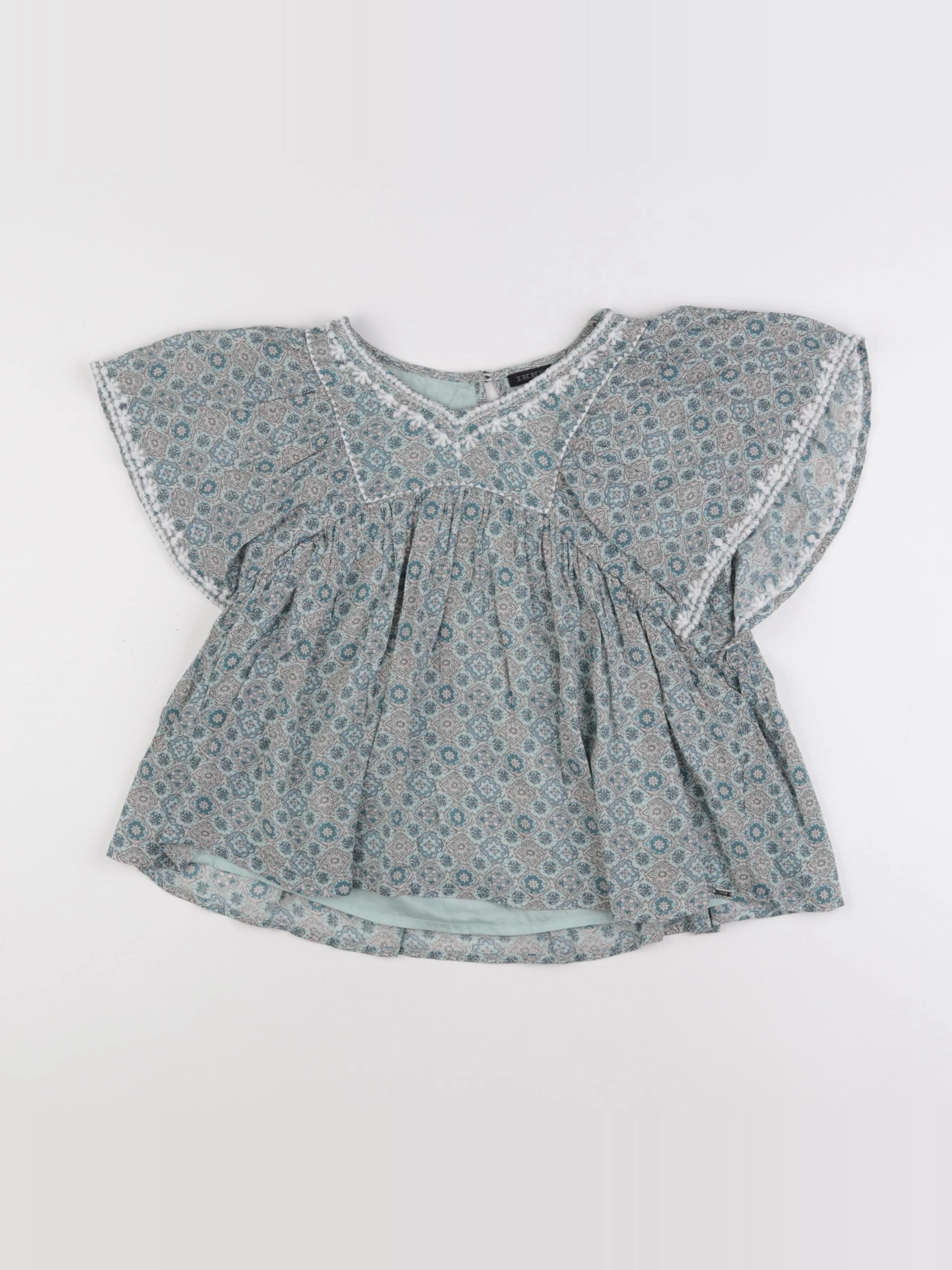 IKKS - blouse vert - 10 ans