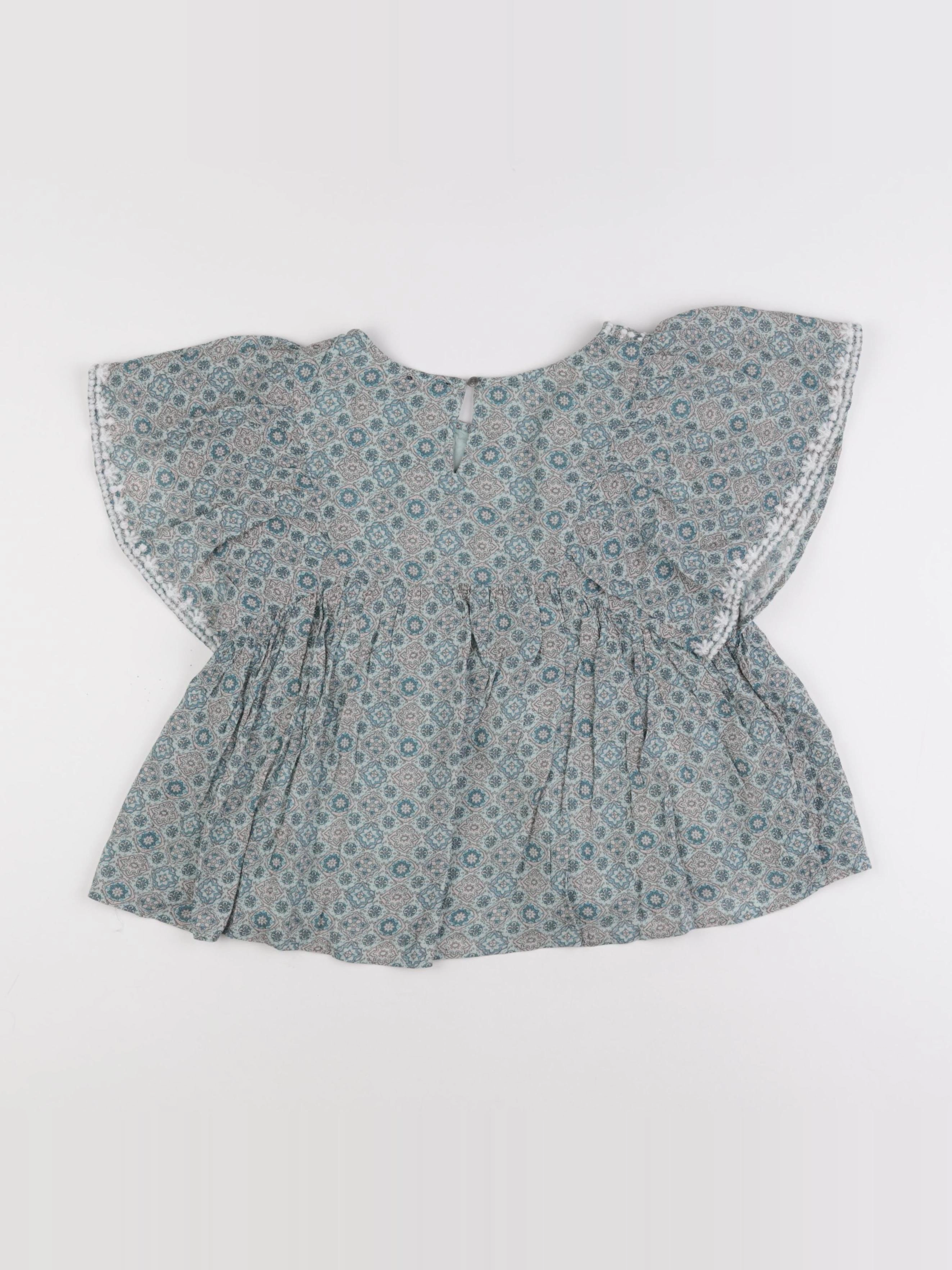 IKKS - blouse vert - 10 ans