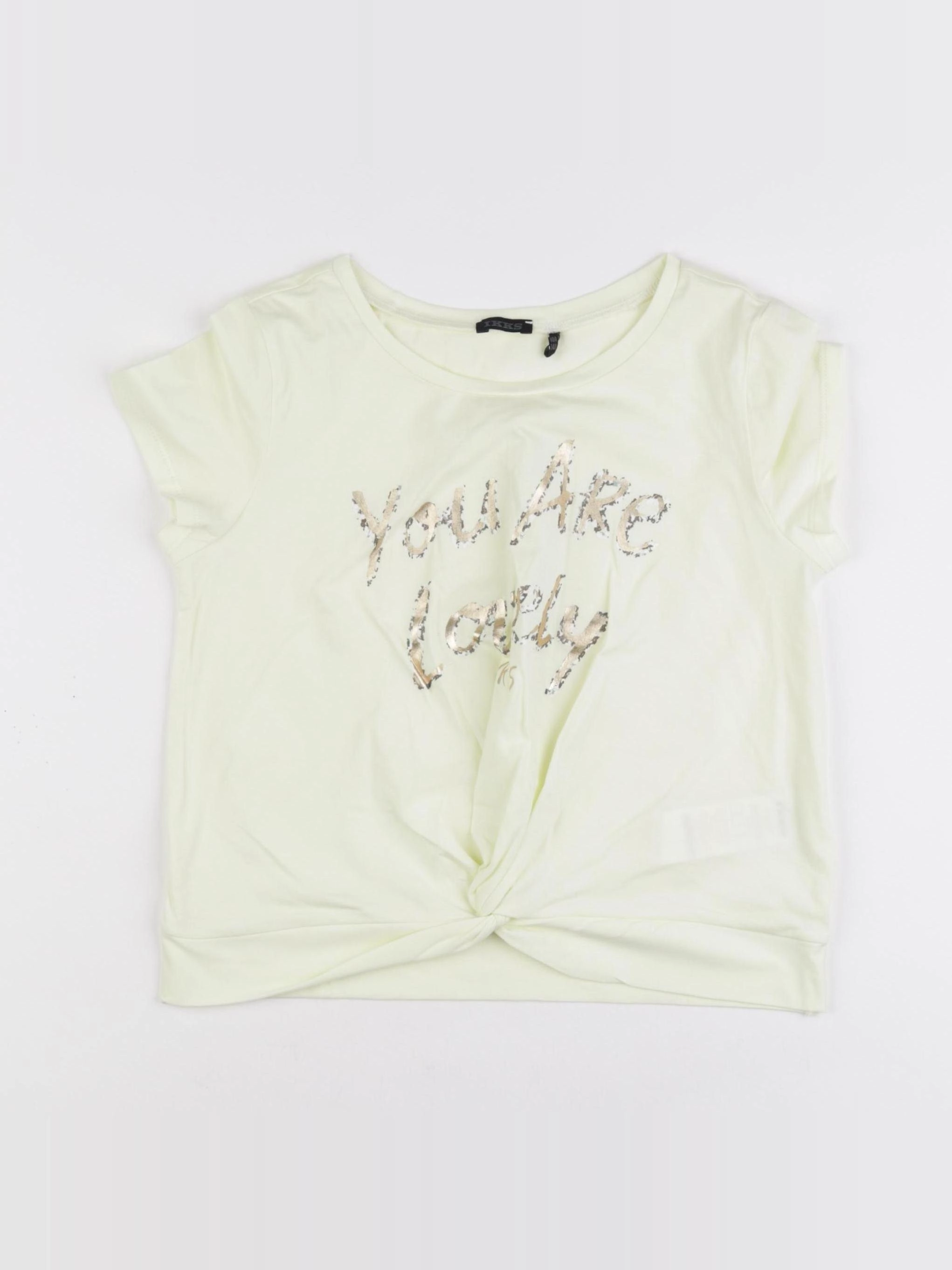 IKKS - tee-shirt jaune - 10 ans