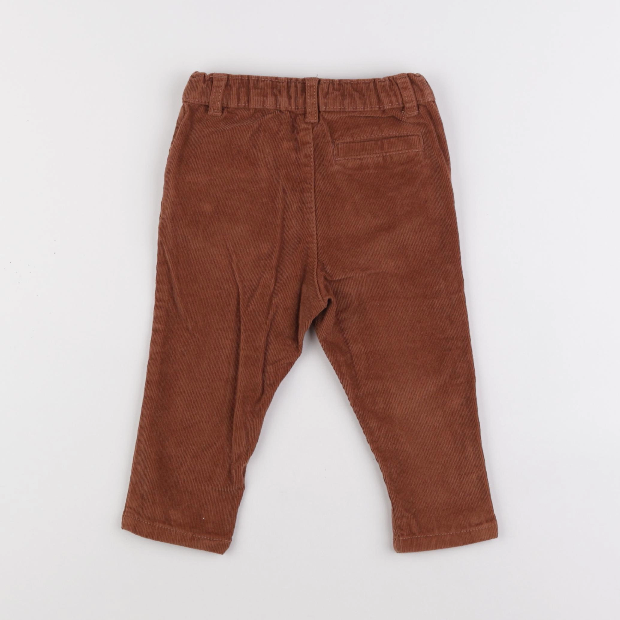 Vertbaudet - pantalon marron - 12 mois