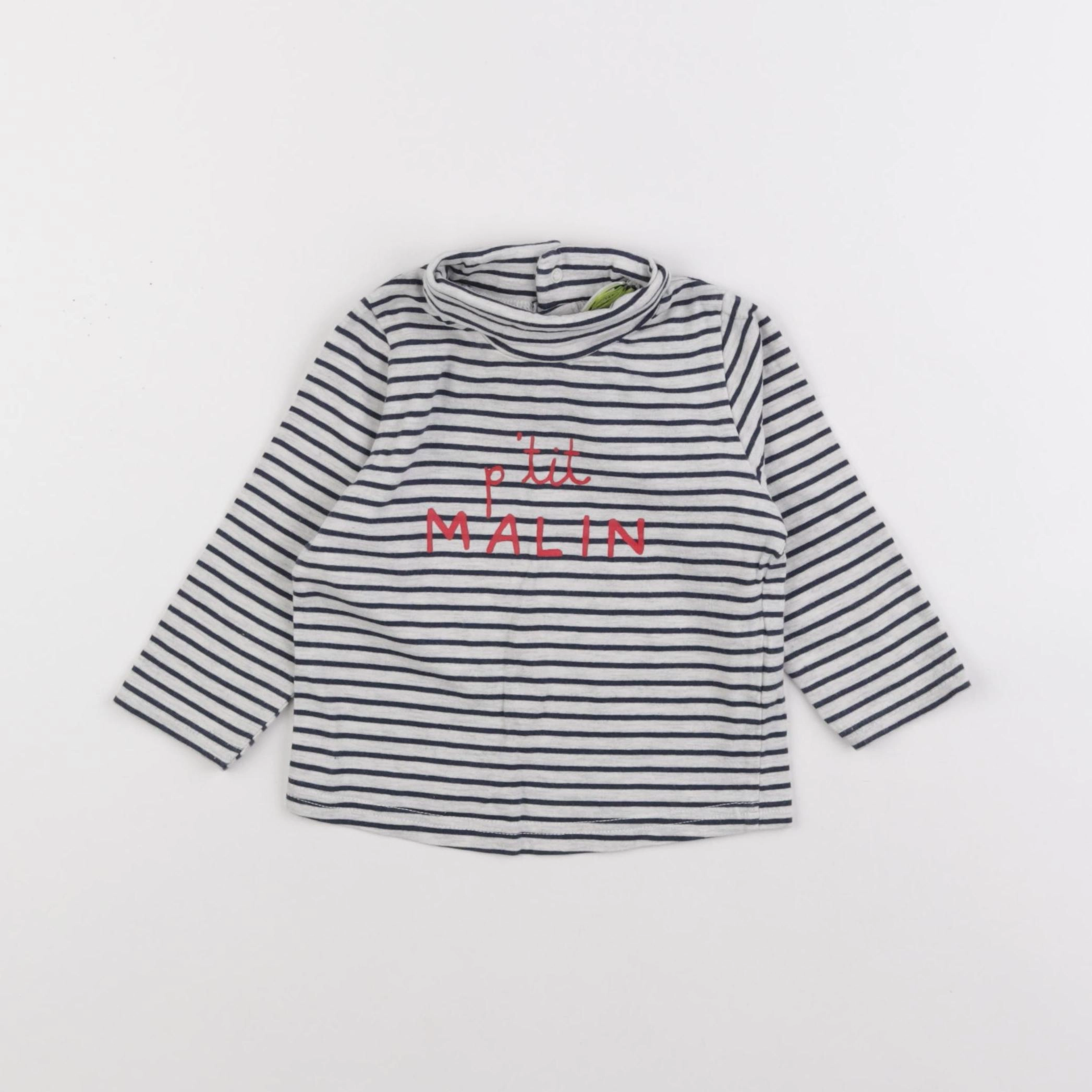 Tape à l'oeil - sous-pull bleu - 12 mois