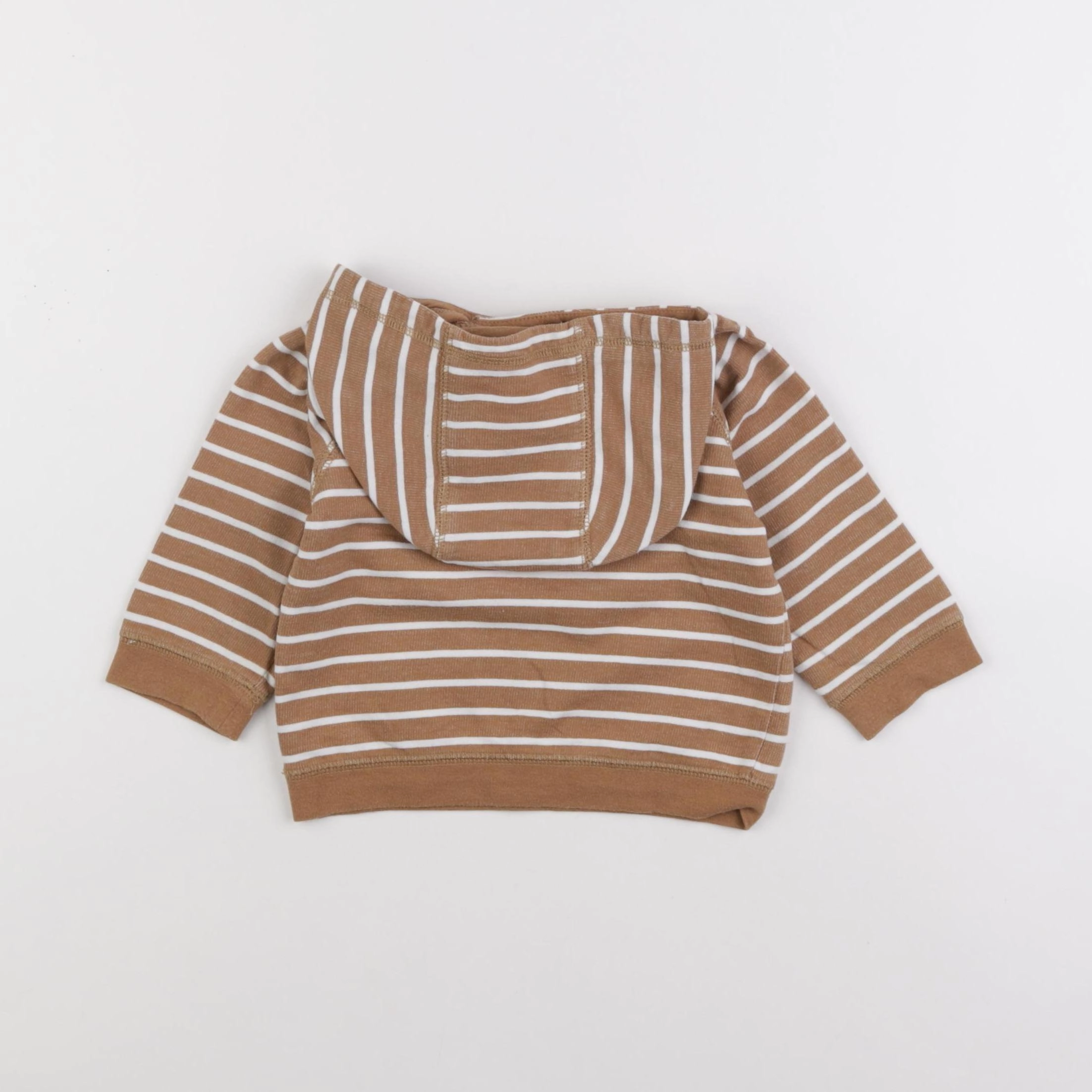 Vertbaudet - sweat marron - 12 mois