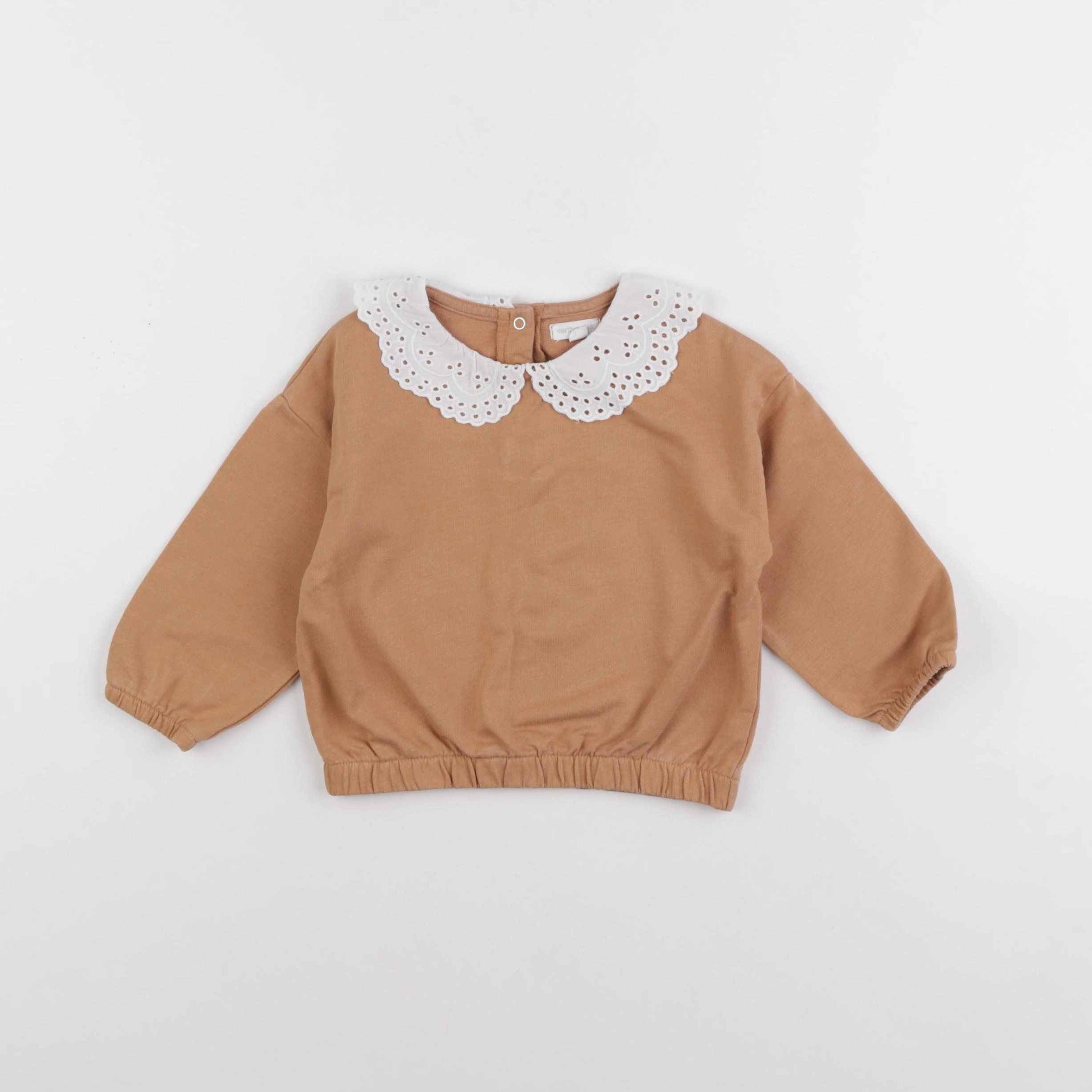 Vertbaudet - sweat marron - 18 mois