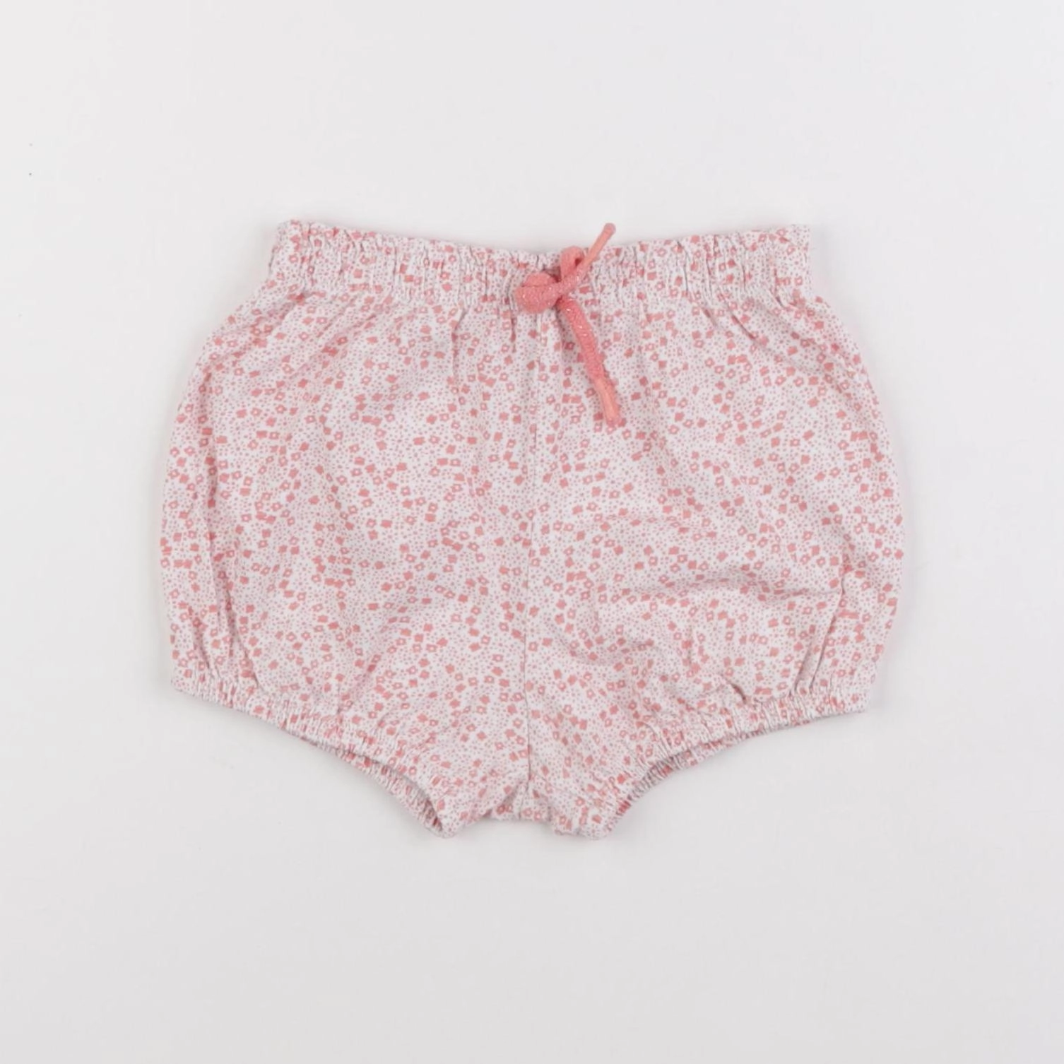 Vertbaudet - bloomer coton rose - 18 mois