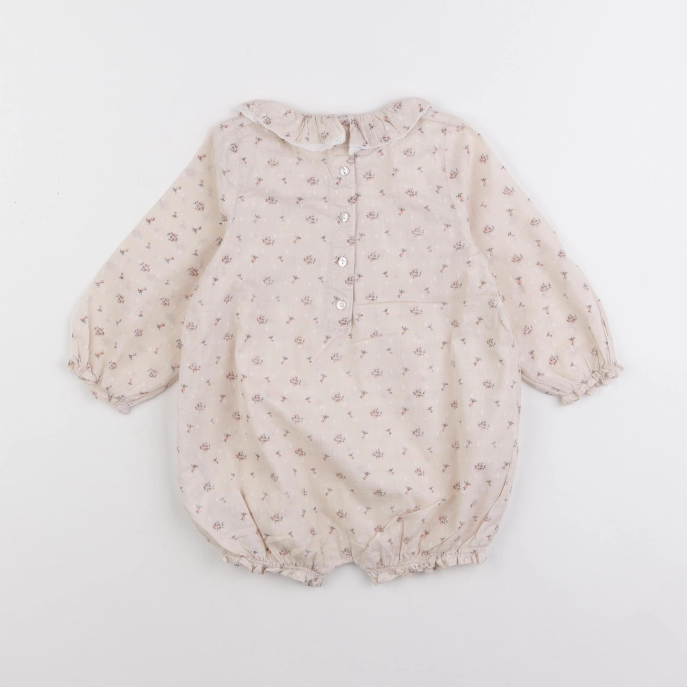 Vertbaudet - combinaison beige - 18 mois