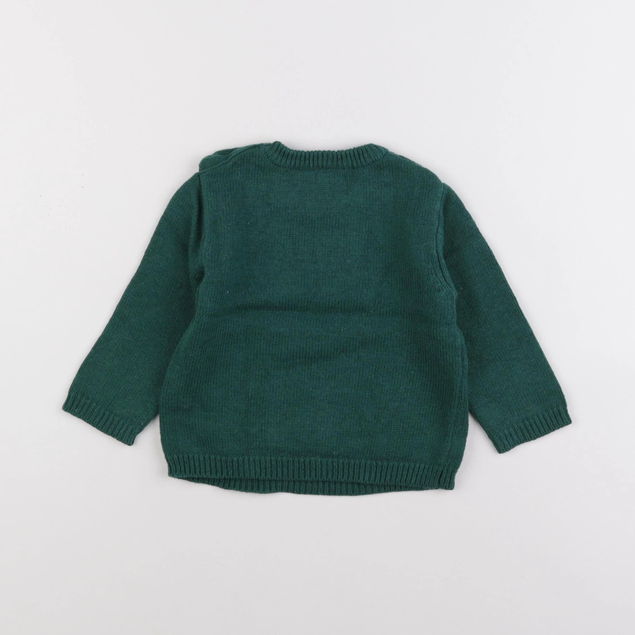 Boutchou - pull vert - 18 mois
