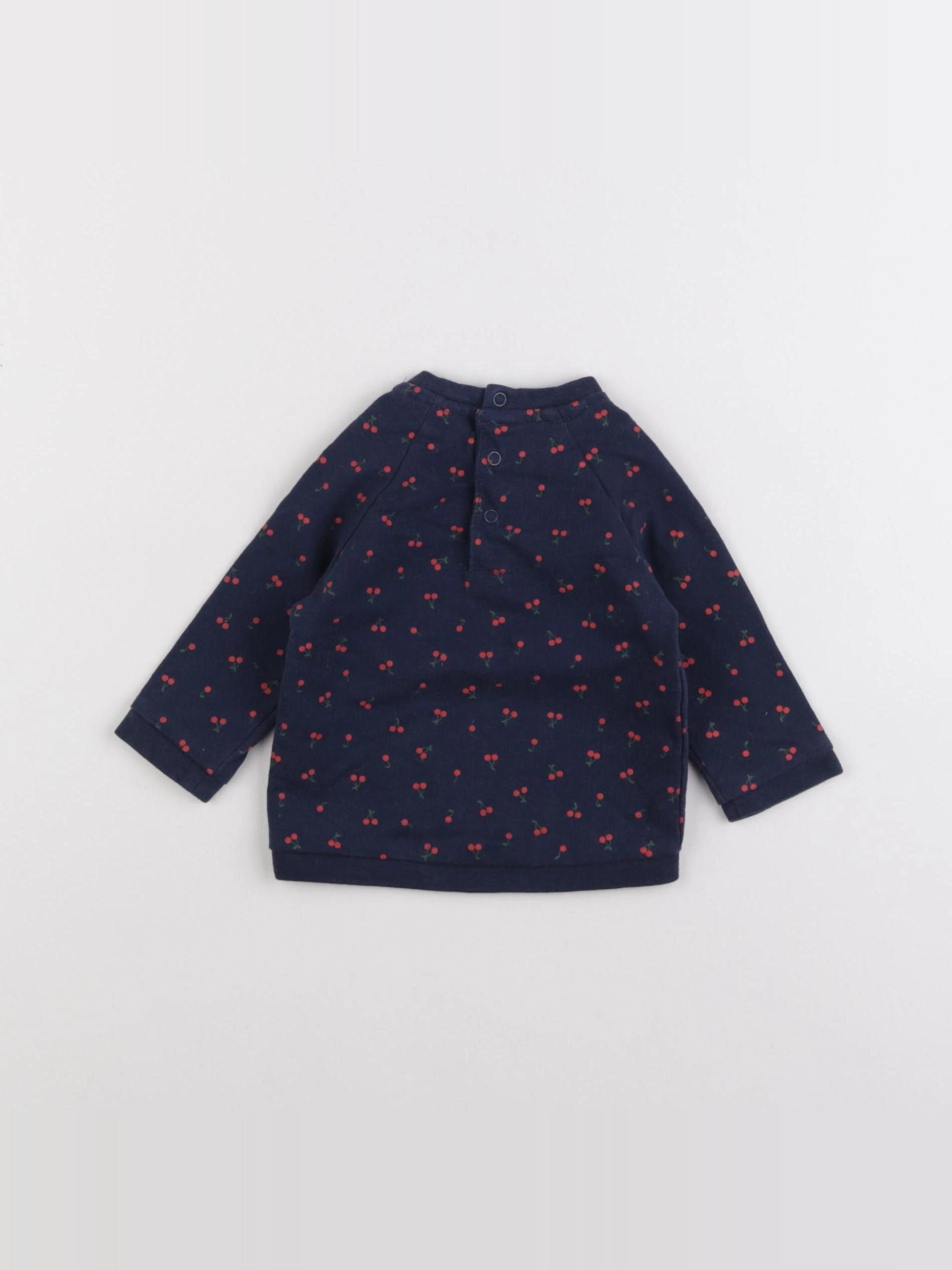 Vertbaudet - sweat bleu - 3 mois