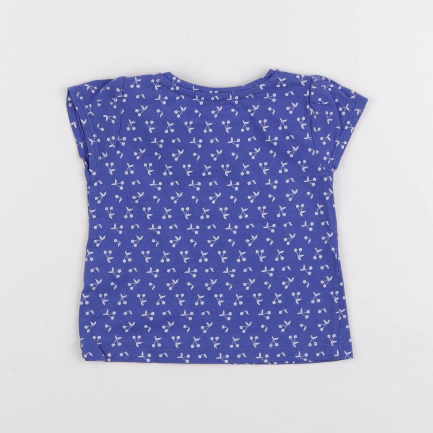 Vertbaudet - tee-shirt bleu - 6 mois
