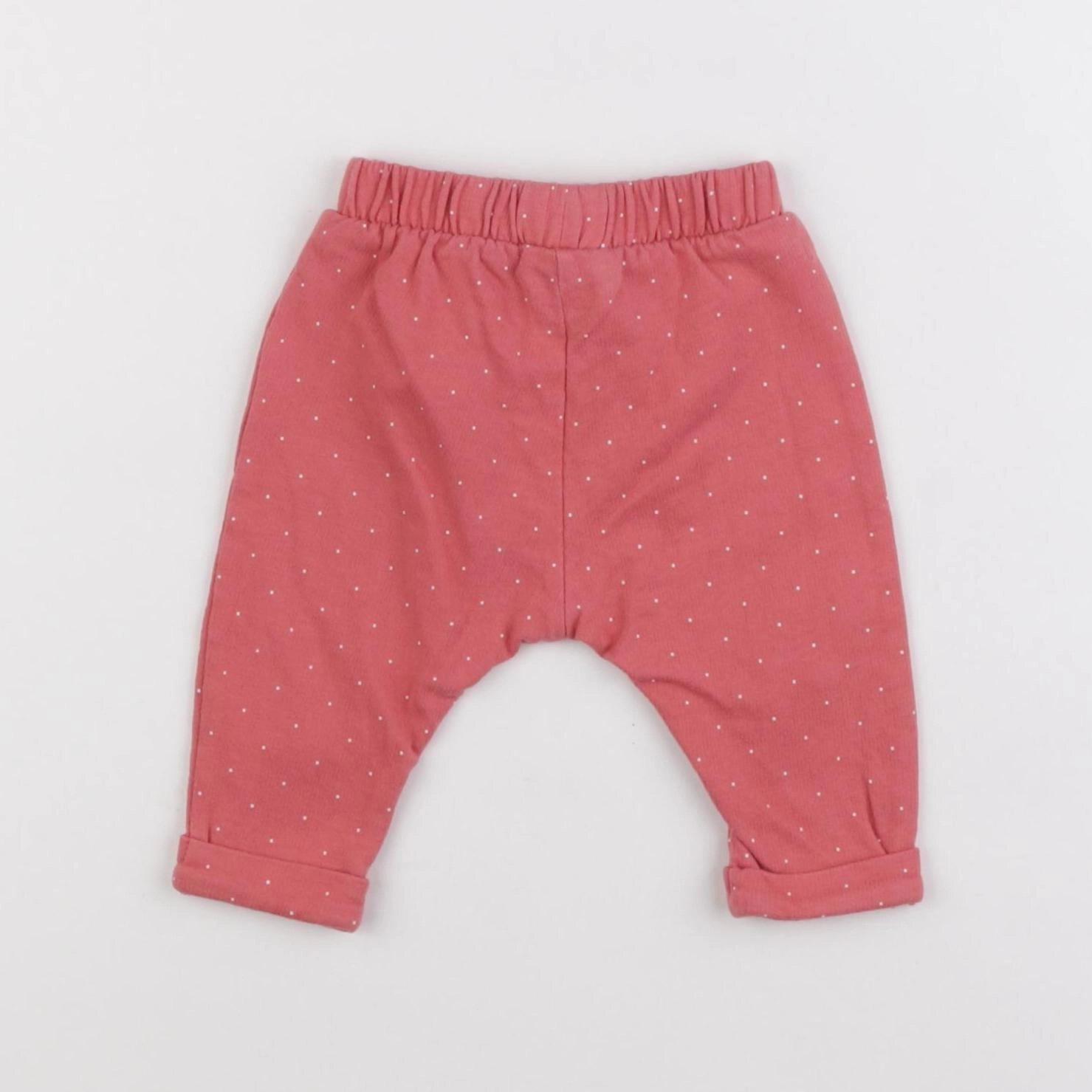 Vertbaudet - sarouel rouge - 3 mois