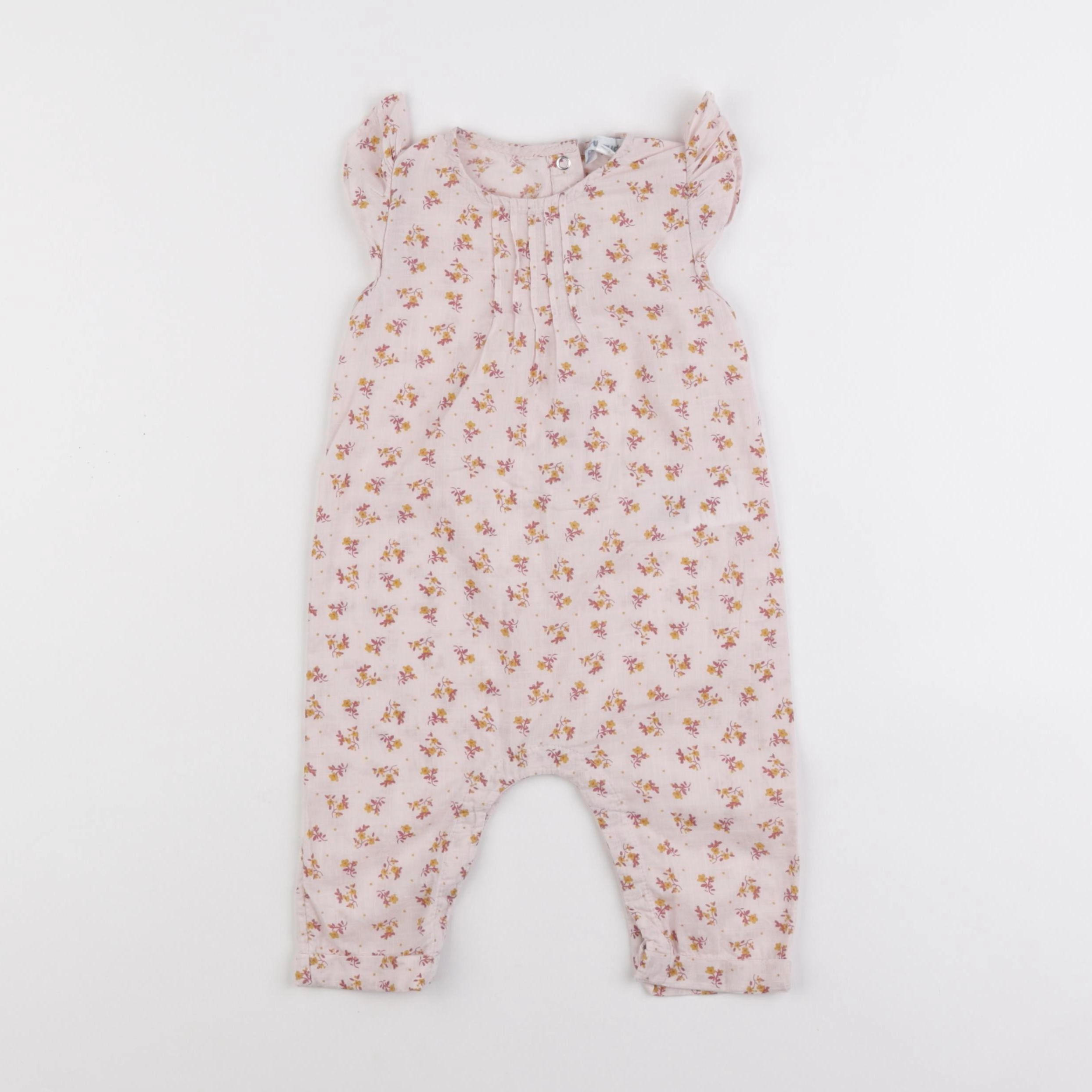 Vertbaudet - combinaison rose - 9 mois