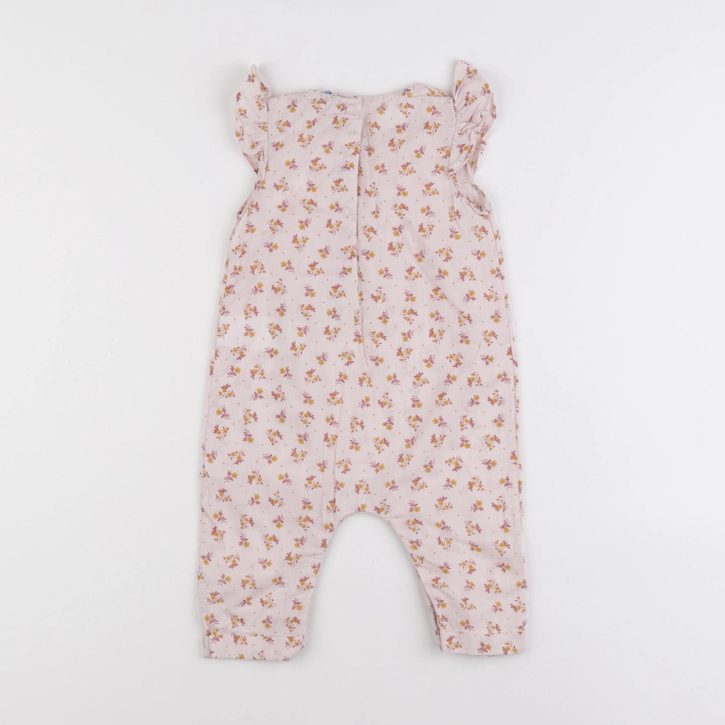 Vertbaudet - combinaison rose - 9 mois