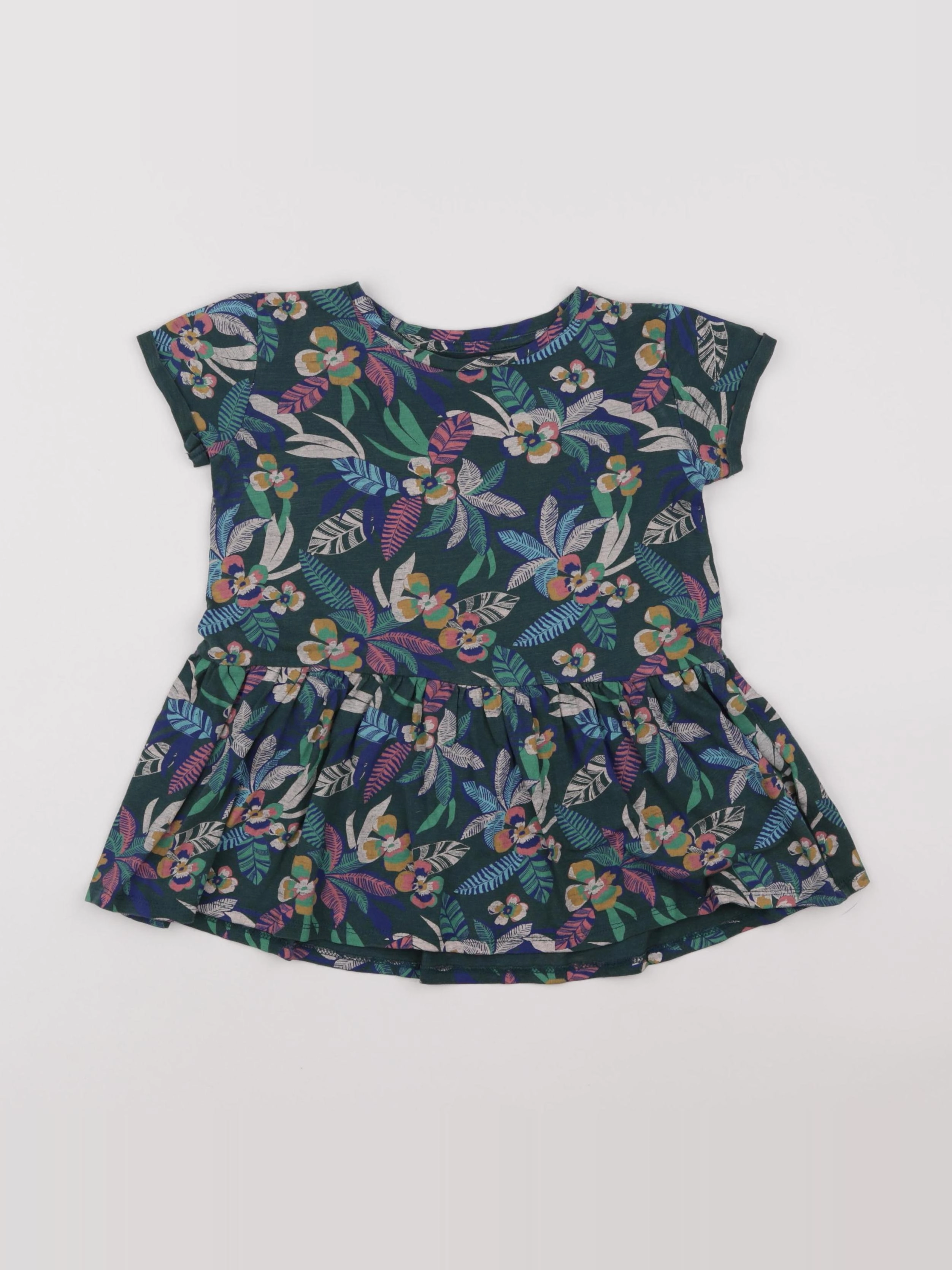 Vertbaudet - robe vert - 4 ans